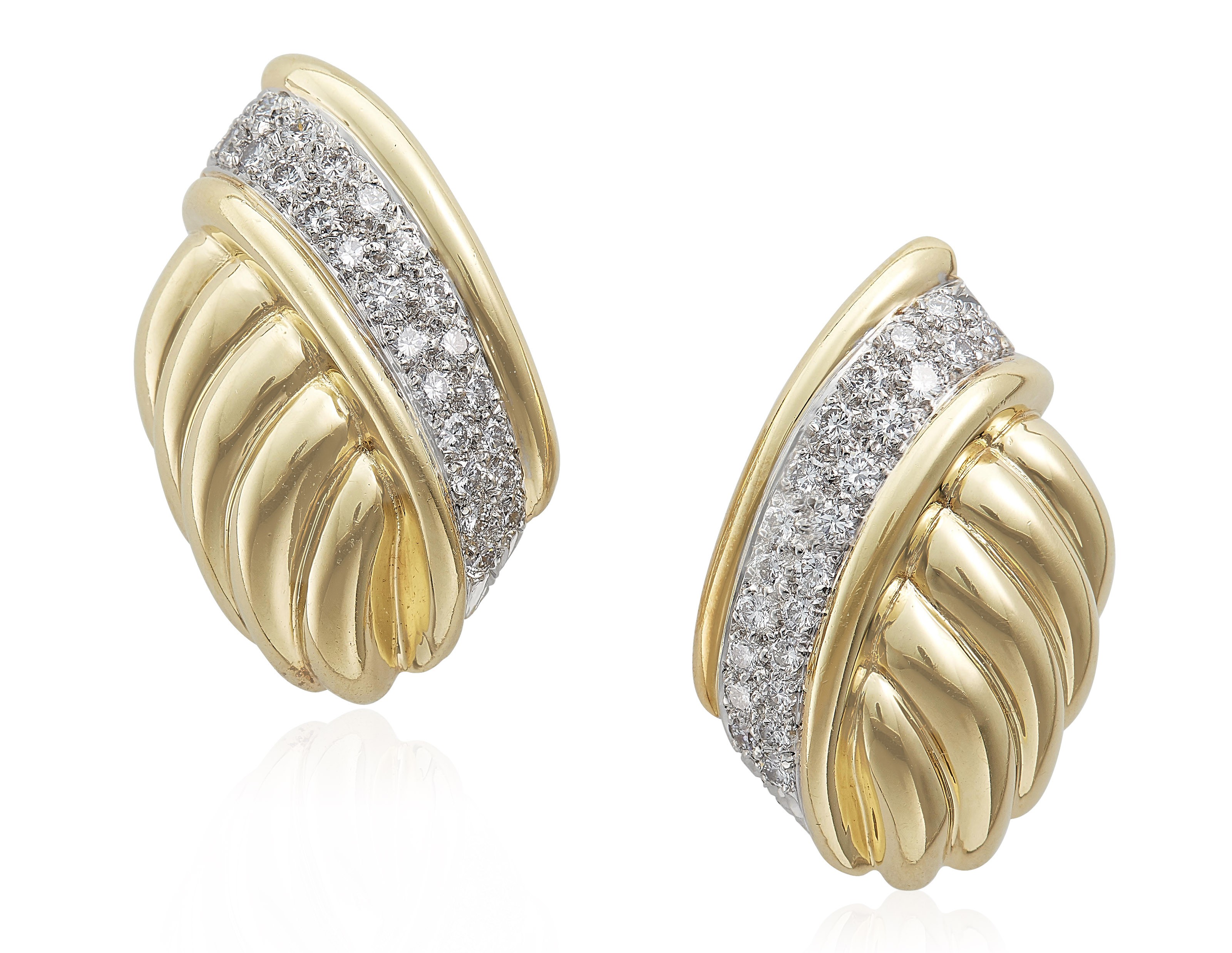 VAN CLEEF & ARPELS GOLD AND DIAMOND EARRINGS, Christie’s