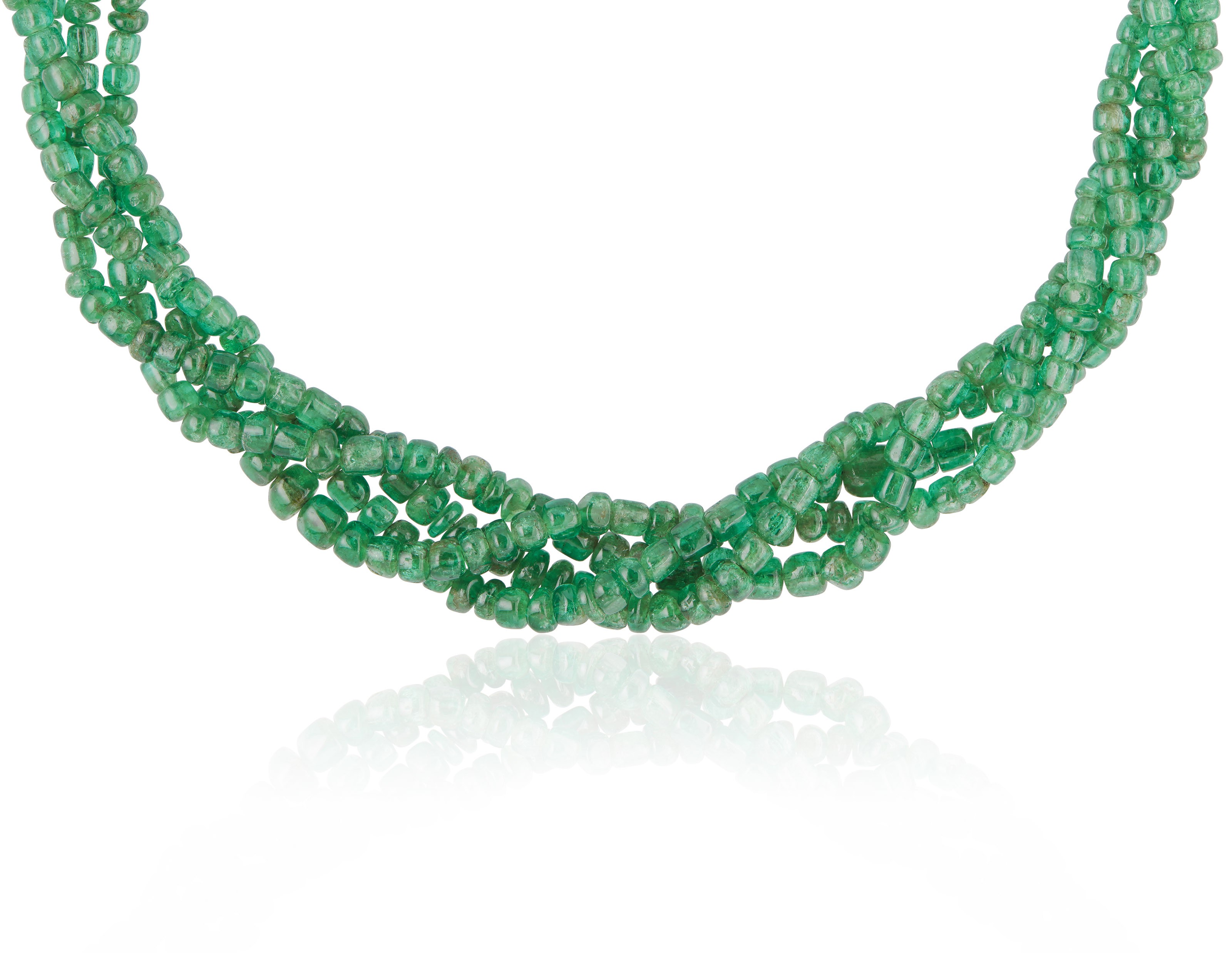 EMERALD BEAD AND DIAMOND NECKLACE, Christie’s