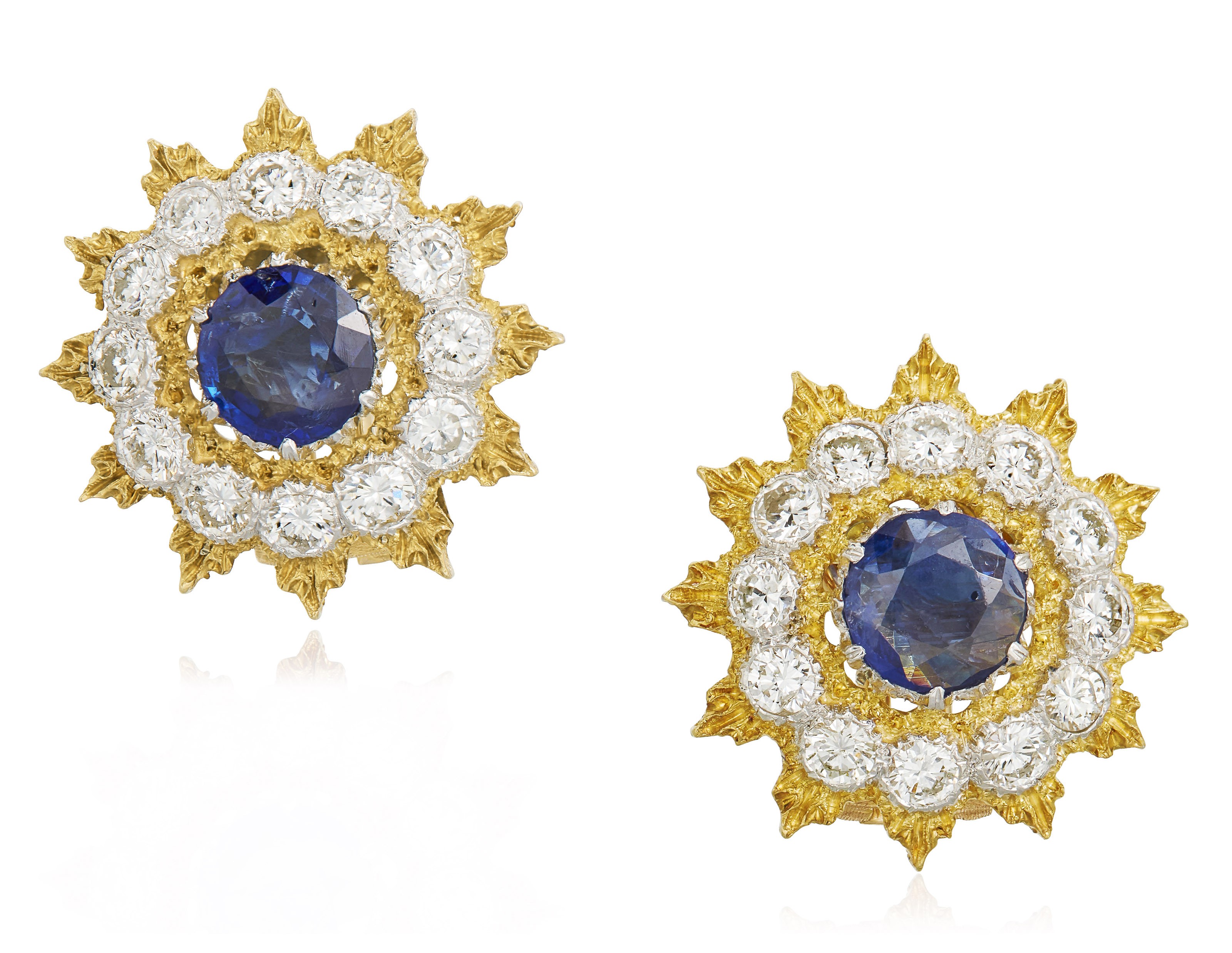 BUCCELLATI SAPPHIRE AND DIAMOND EARRINGS, Christie’s