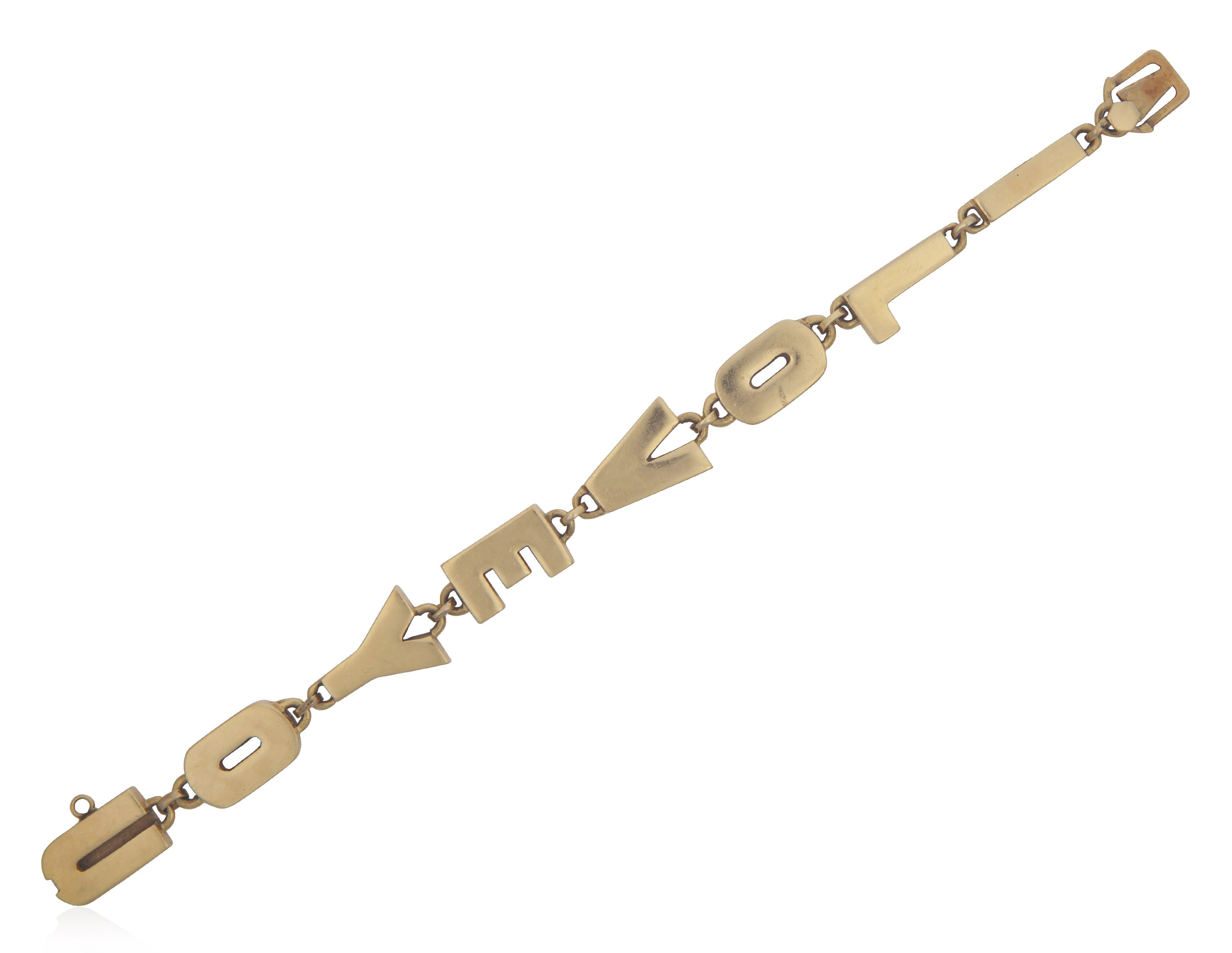 GOLD 'I LOVE YOU' BRACELET, Christie’s