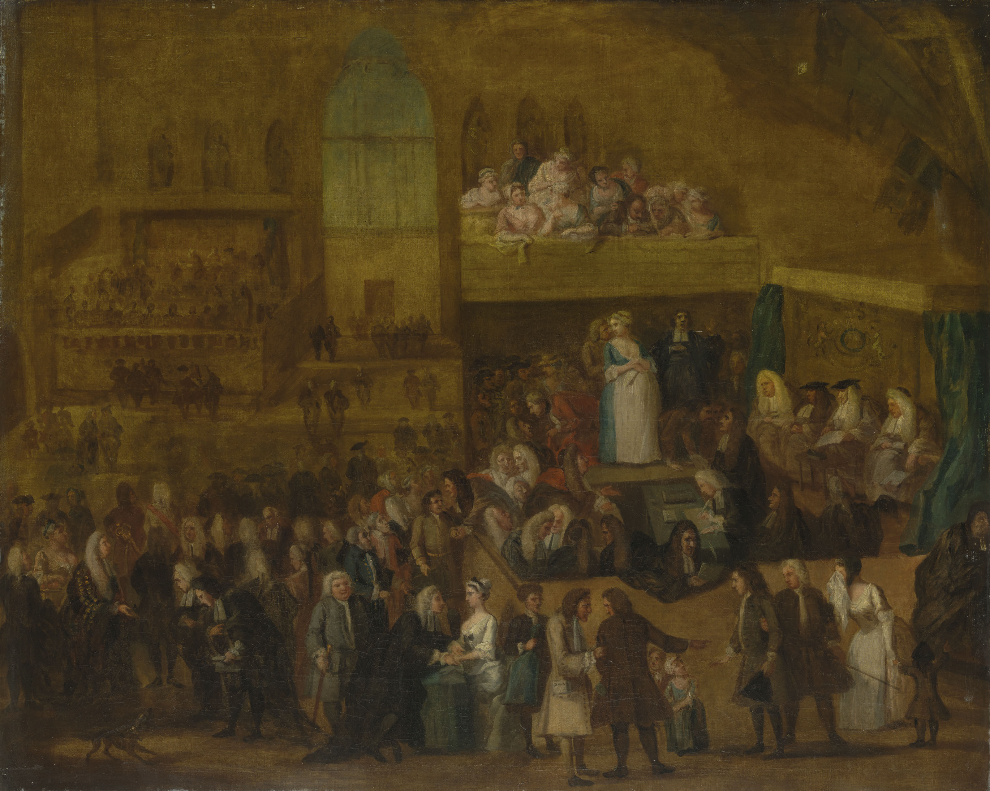 Circle Of William Hogarth London 1697 1764 The Assizes Of