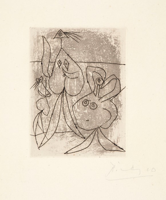 figures on a beach picasso