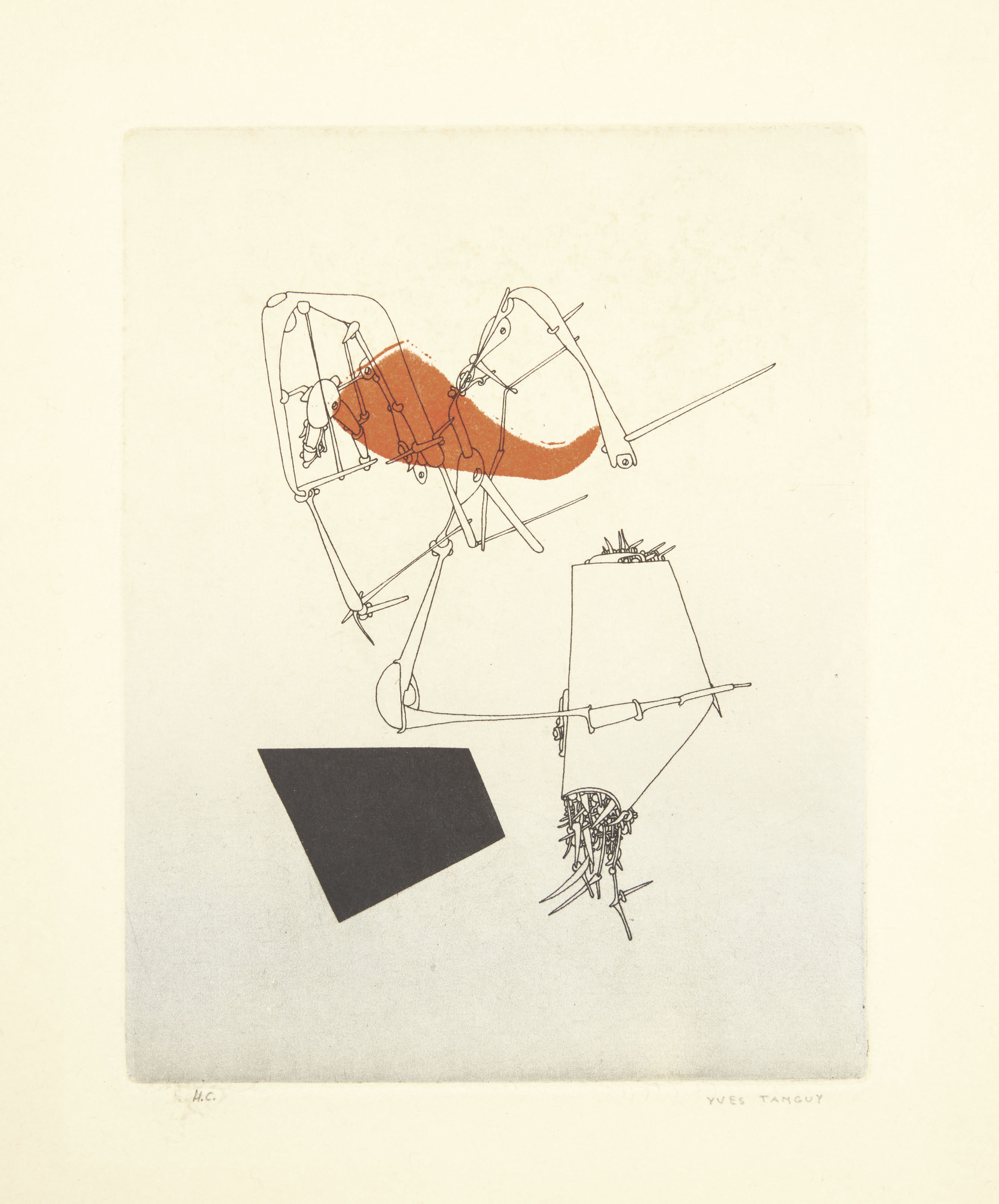 YVES TANGUY (1900-1955) , Untitled, from Jean Laude's Le Grand passage