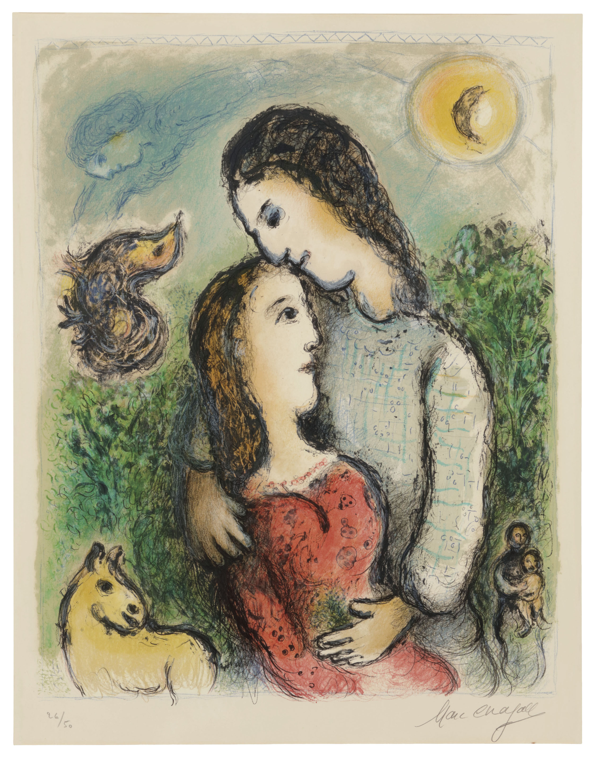 Марк шагал картины поцелуй