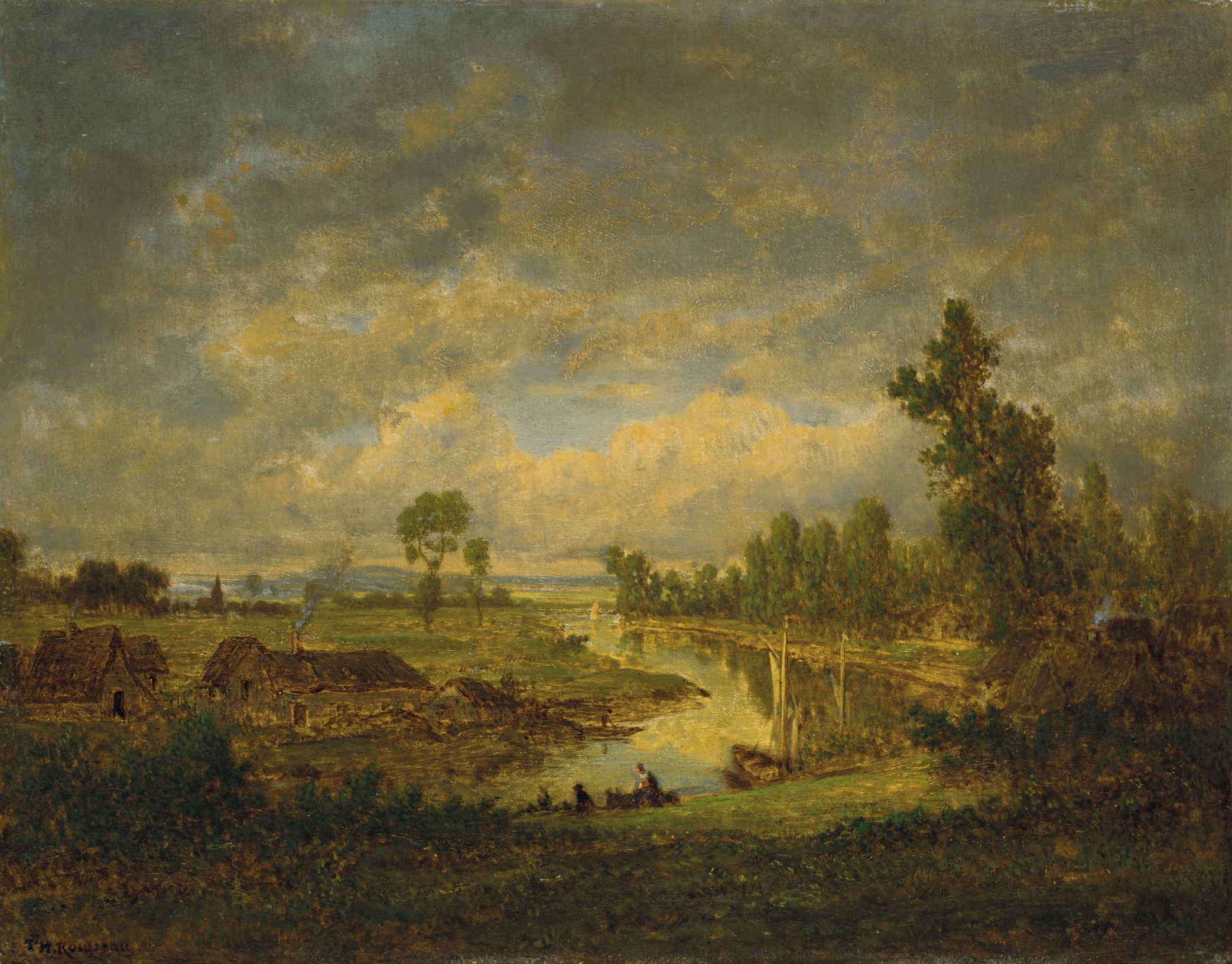 Théodore Rousseau (French, 1812-1867), Bords de l'Oise | Christie's