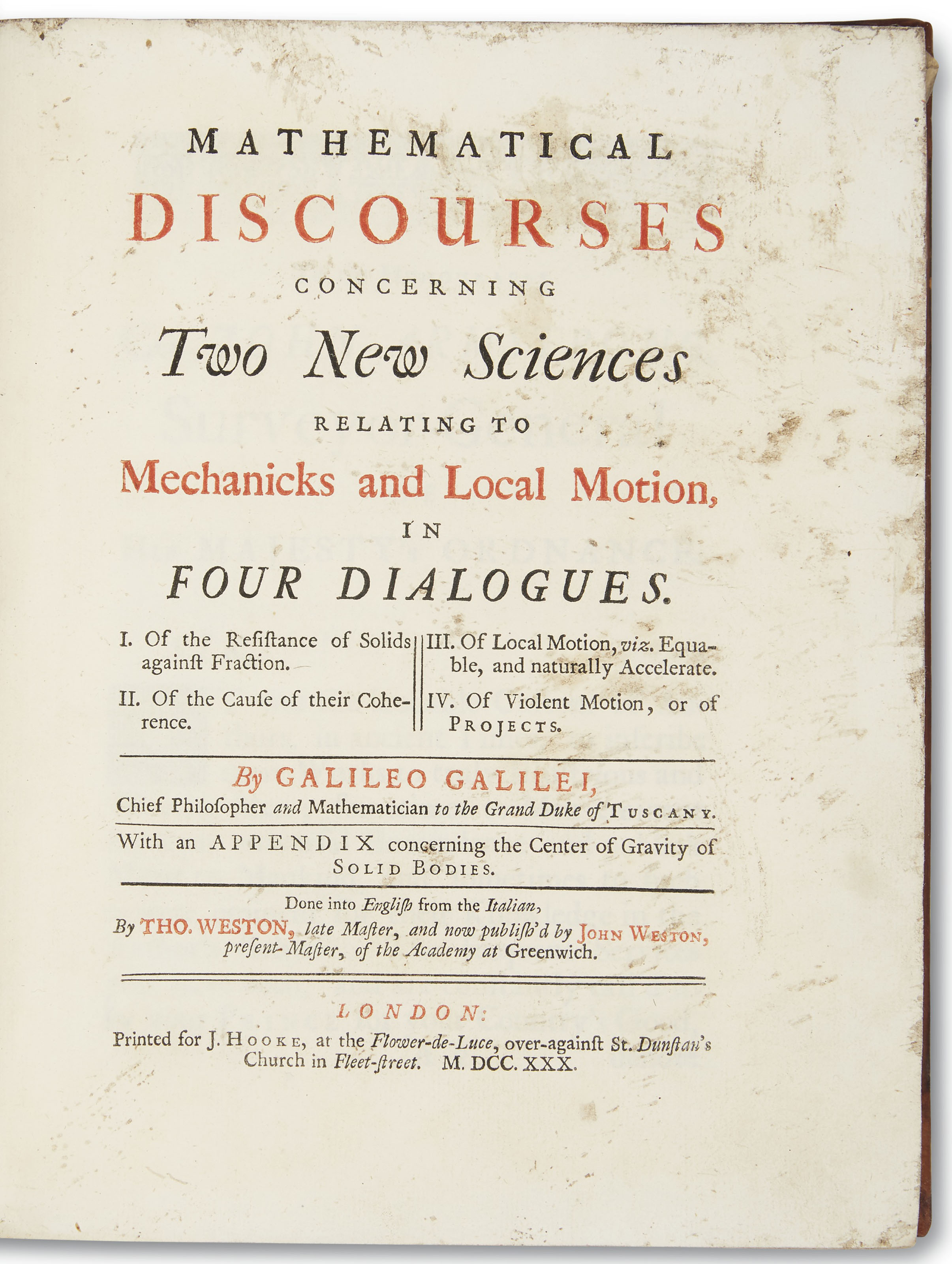 Galileo contributions to physics picture