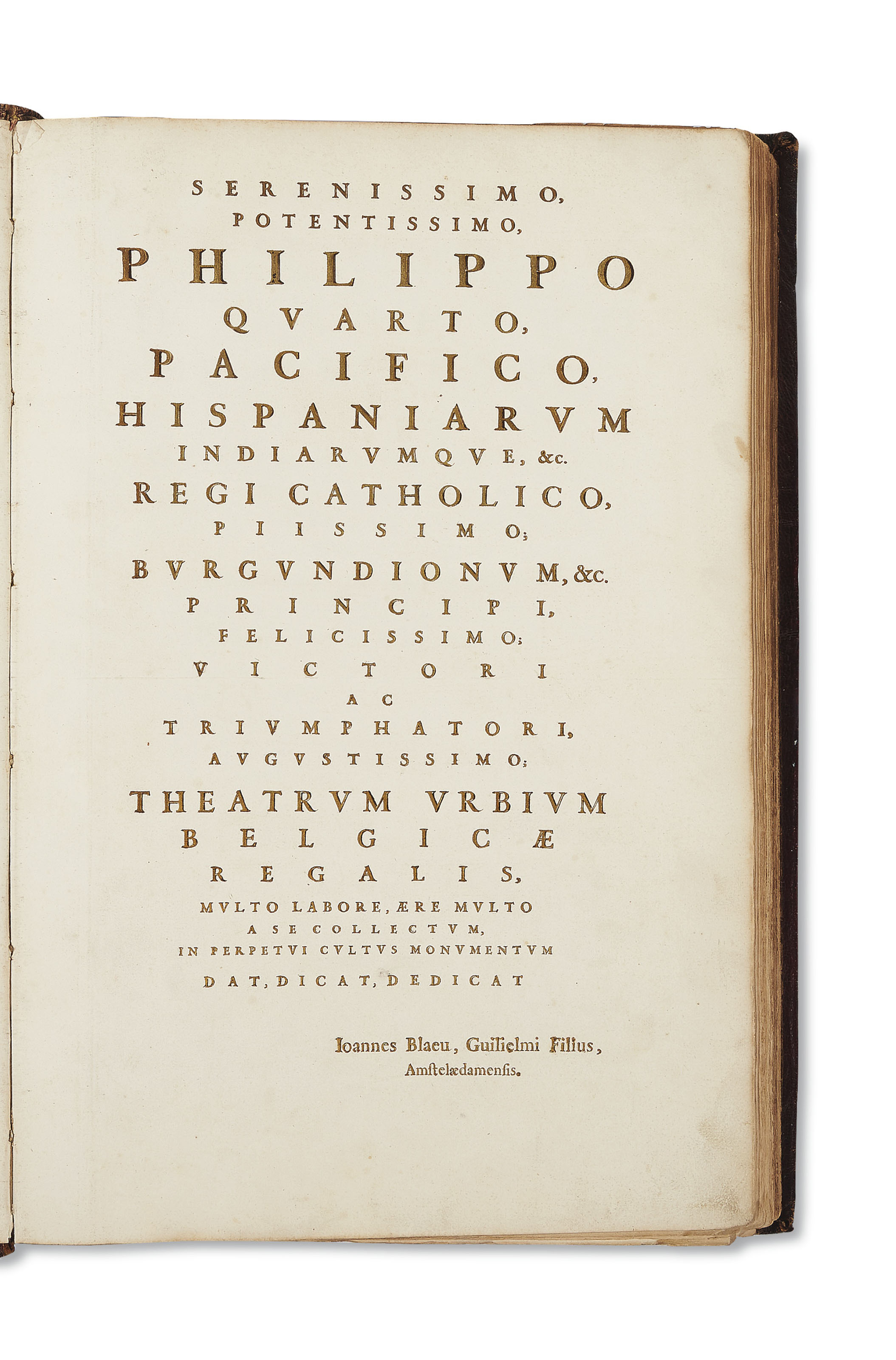 Blaeu Joan 1596 1673 Novum Ac Magnum Theatrum Urbium Belgicae Regiae Foederate Amsterdam J Blaeu 1649