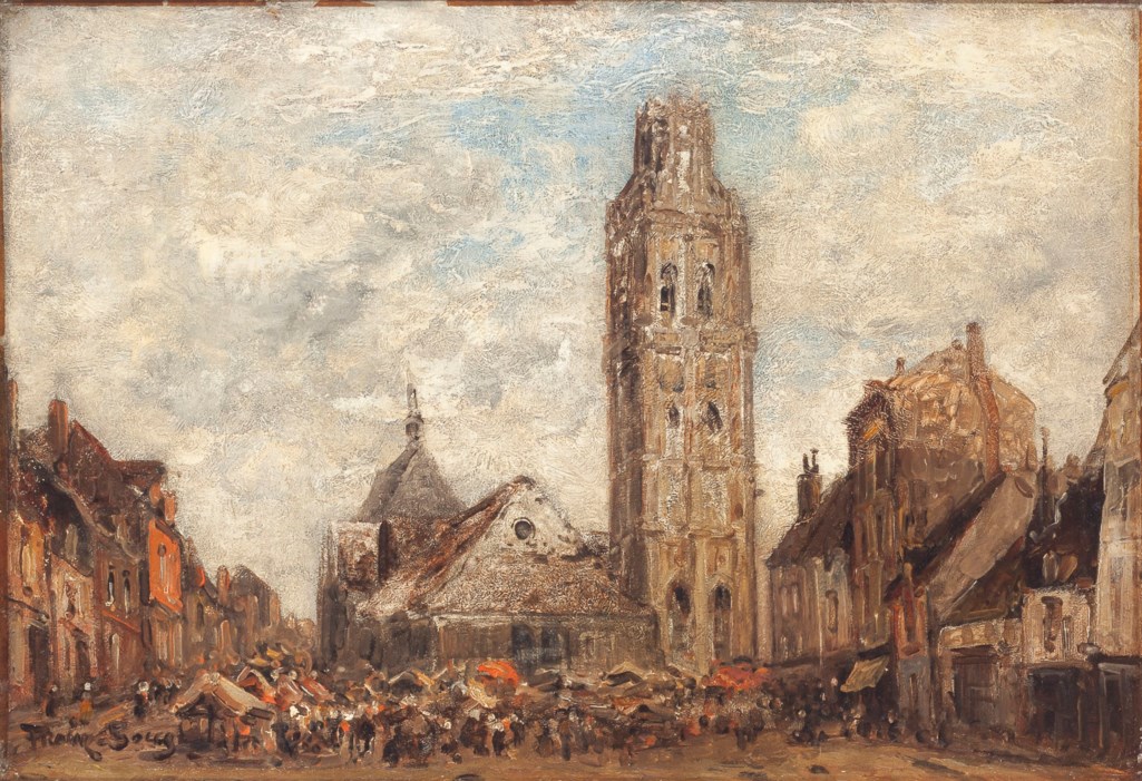 Frank Myers Boggs American 1855 1926 A French Town Square 20th Century Paintings Christie S