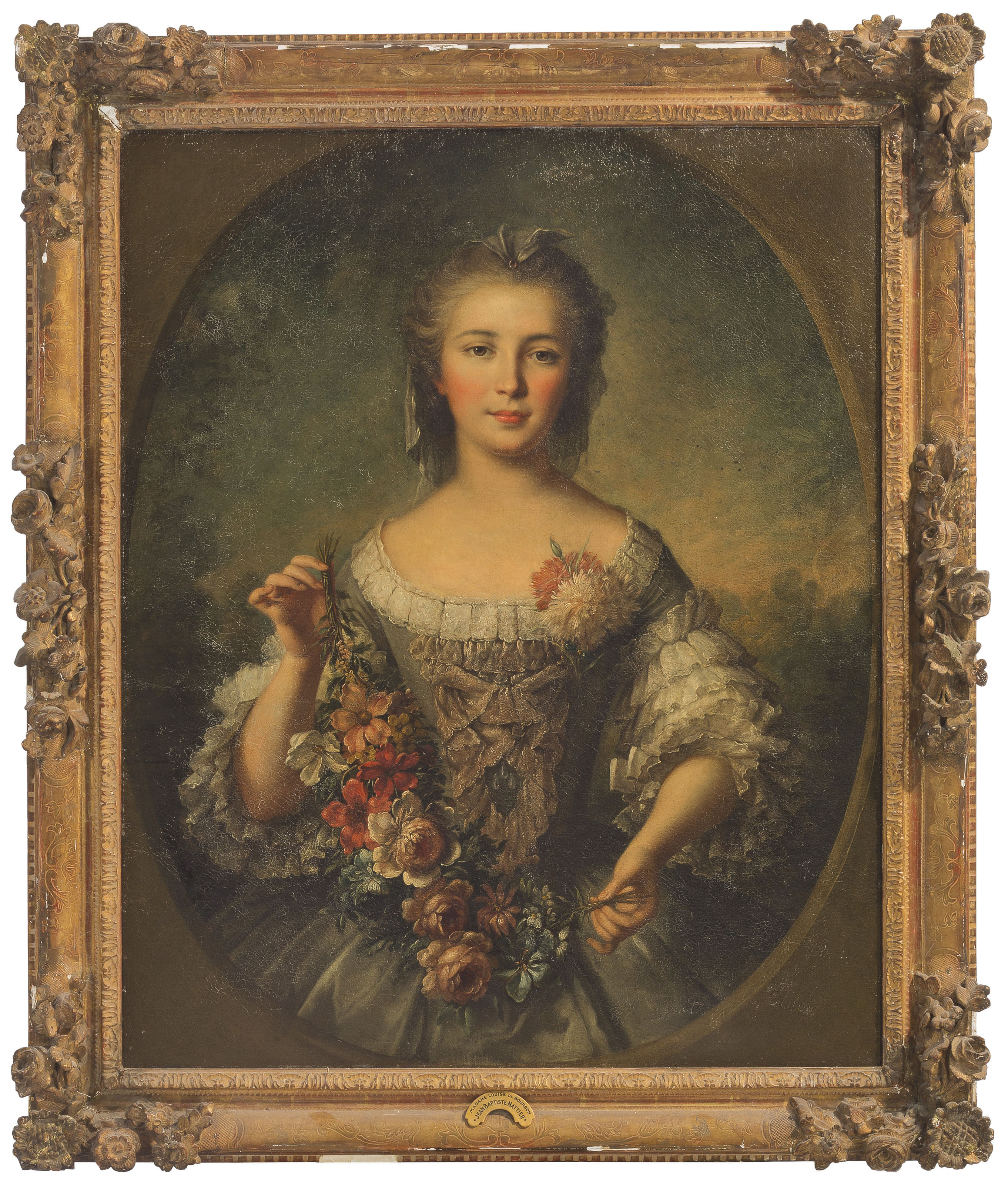 After of Jean  Marc  Nattier  Portrait of Madame  Louise  of 