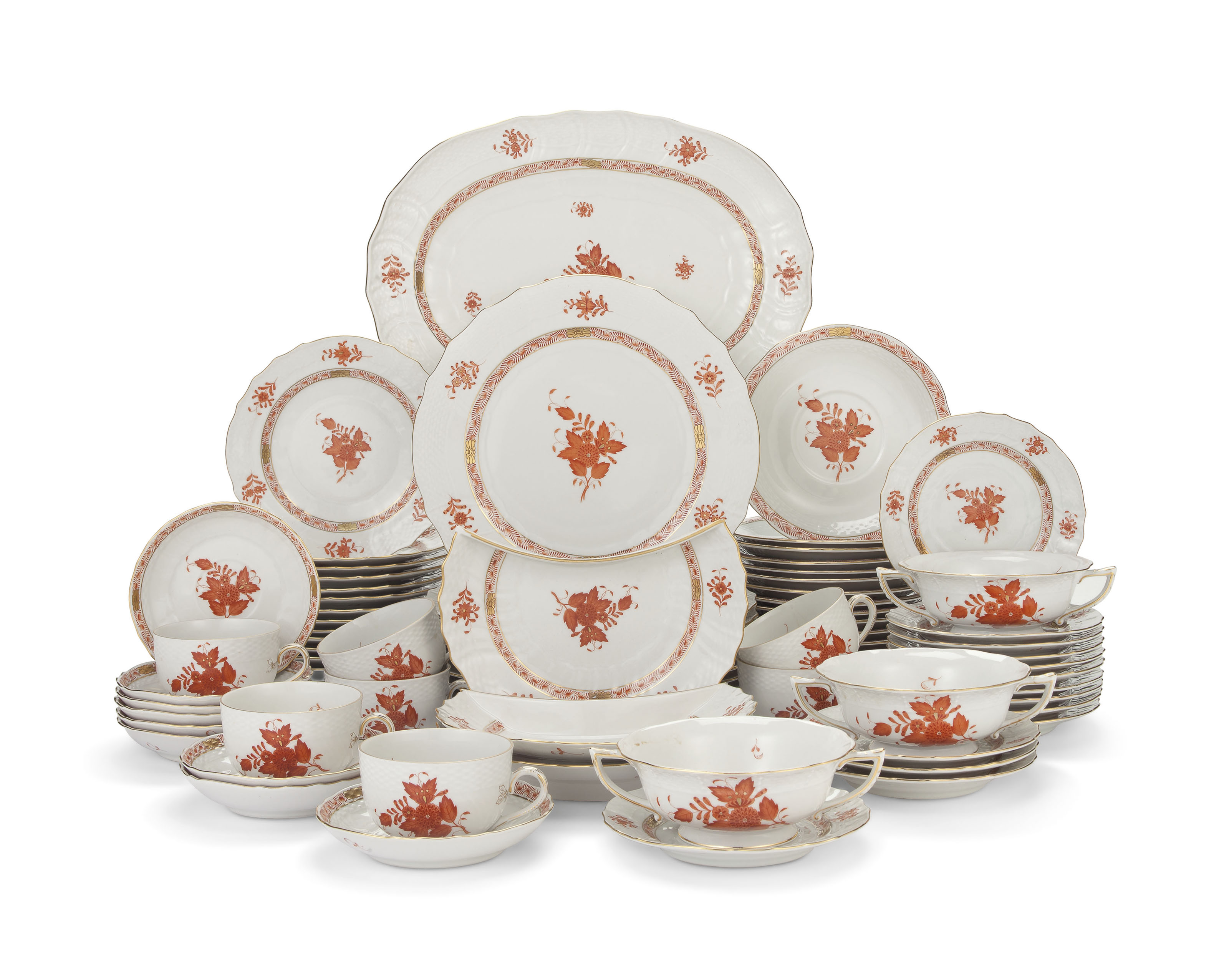 a-herend-porcelain-part-luncheon-service