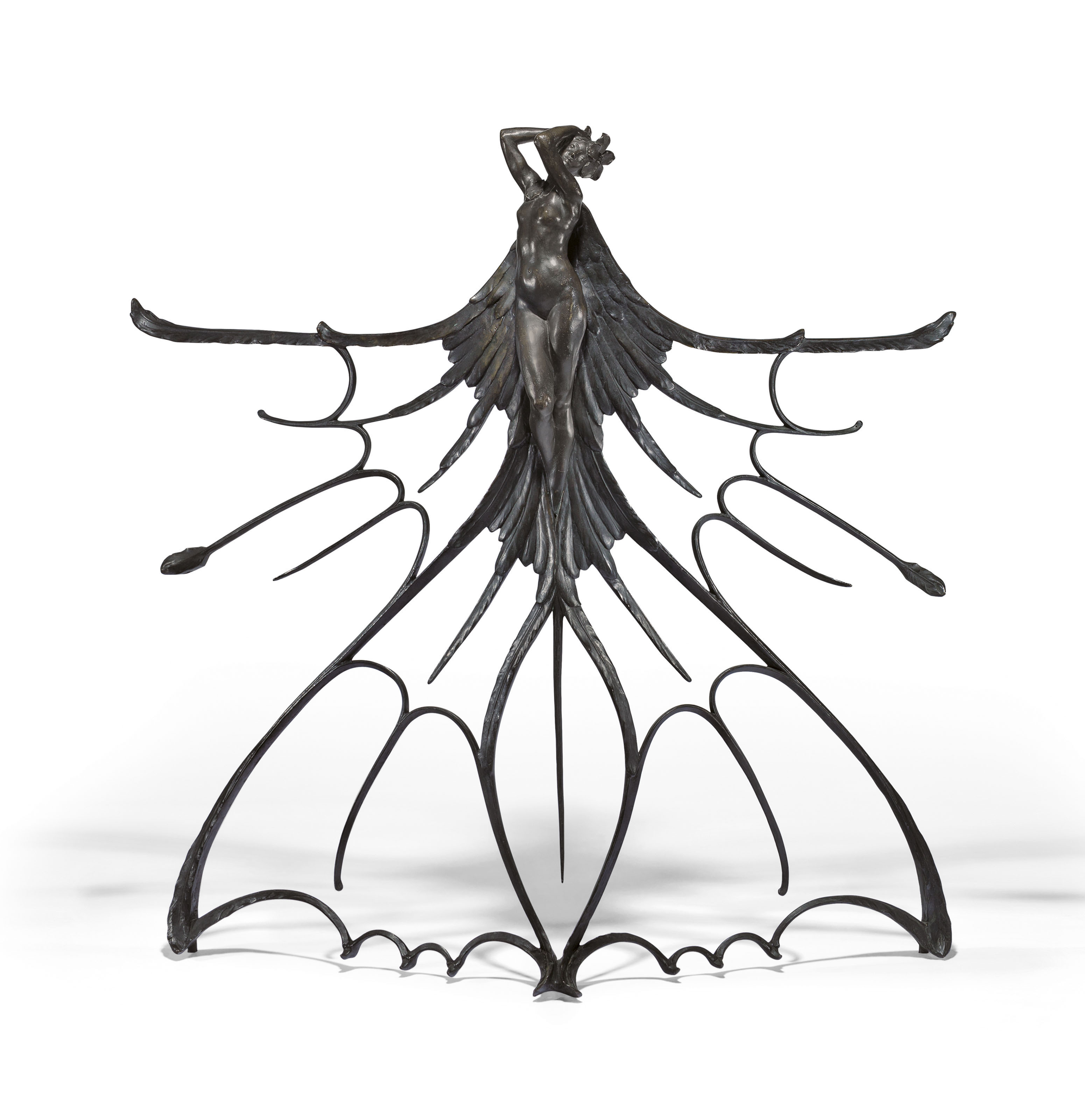 Rene Lalique, a Femme Ailee sculpture created for the Exposition Universelle, Paris, 1900, sold for $492,500 on 13 December 2018 at Christie's in New York