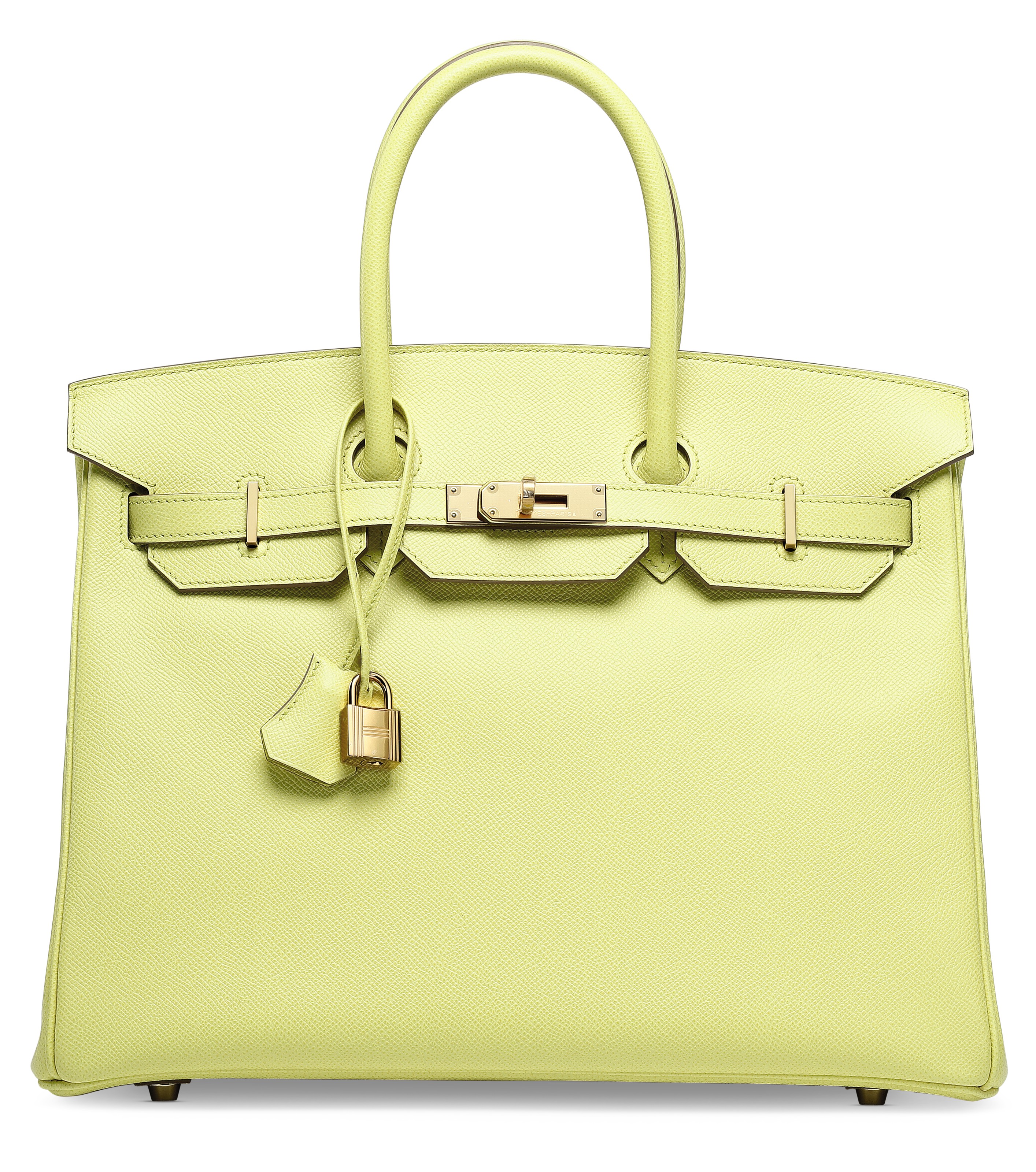 A LIME EPSOM LEATHER BIRKIN 35 WITH GOLD HARDWARE, HERMÈS, 2013