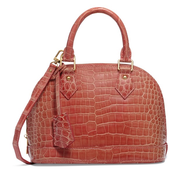 Alma bb crocodile handbag Louis Vuitton Green in Crocodile - 32555620