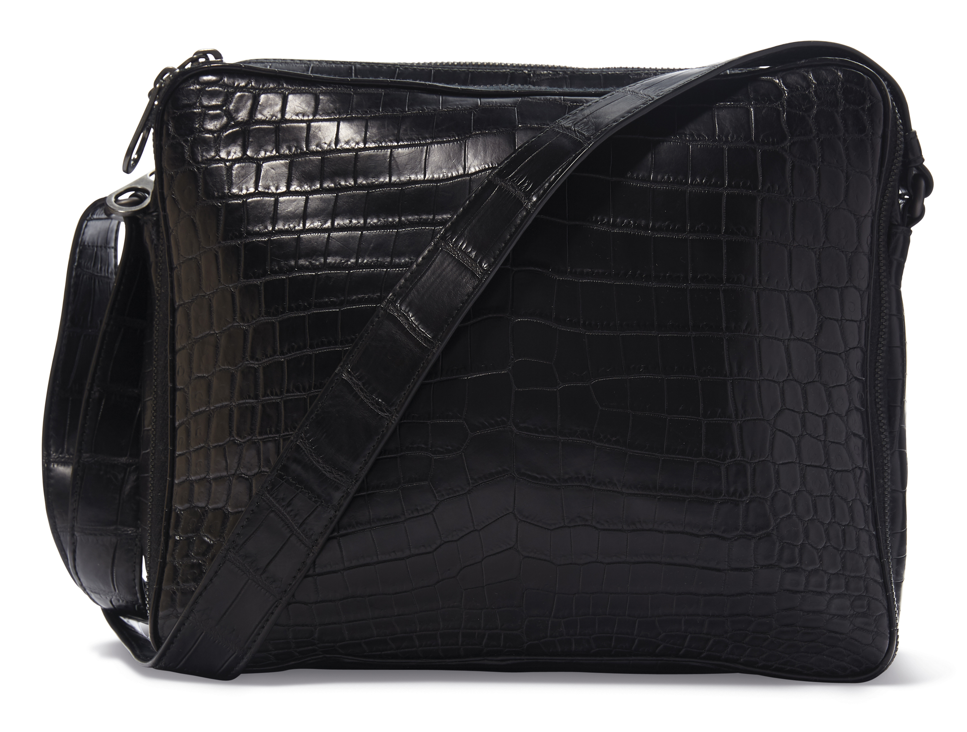 バッグ 90s archive Bottega Veneta messenger bag Men's Swing Messenger in Black | Bottega Veneta US