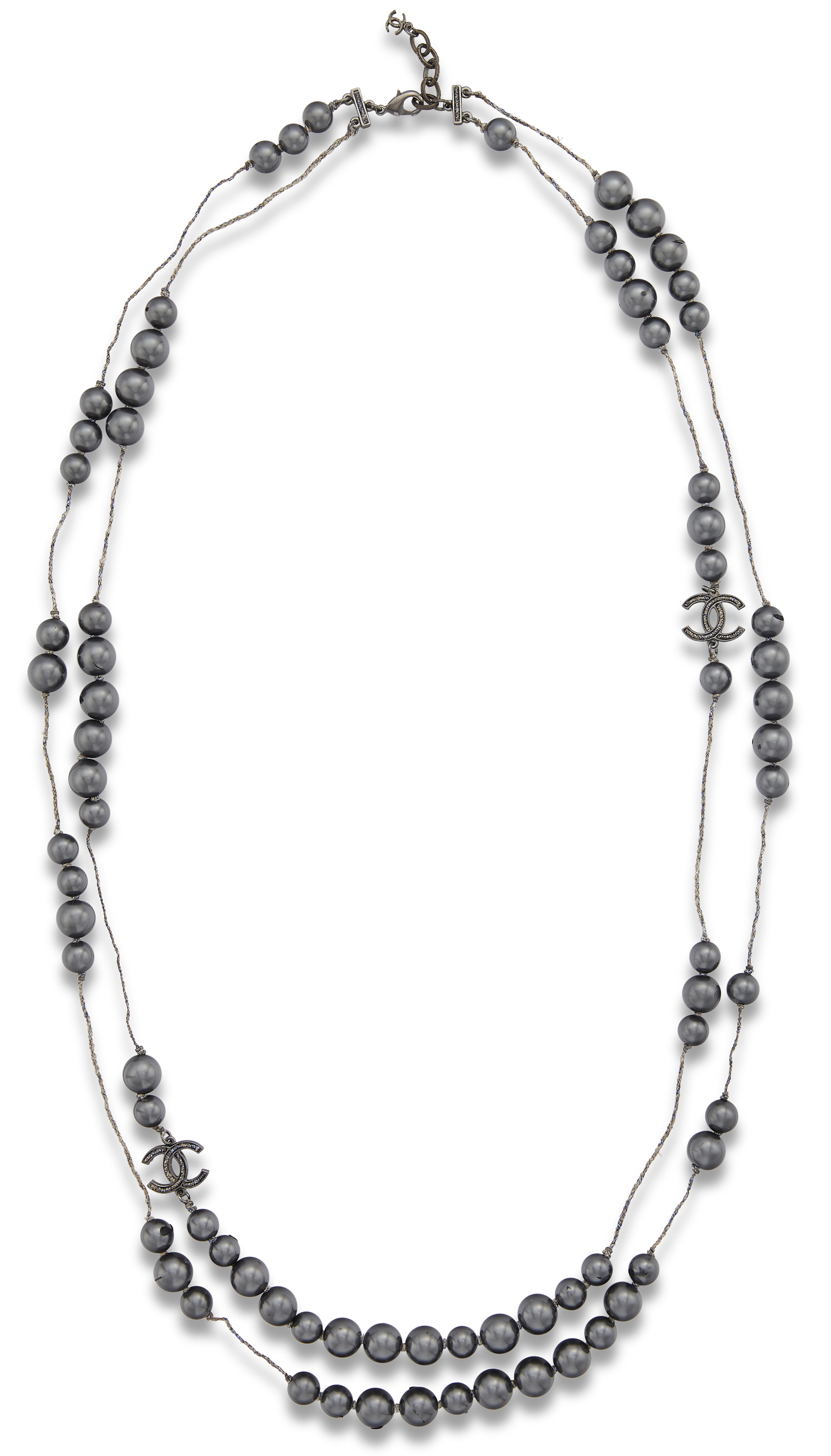 Faux gray new arrivals pearl necklace