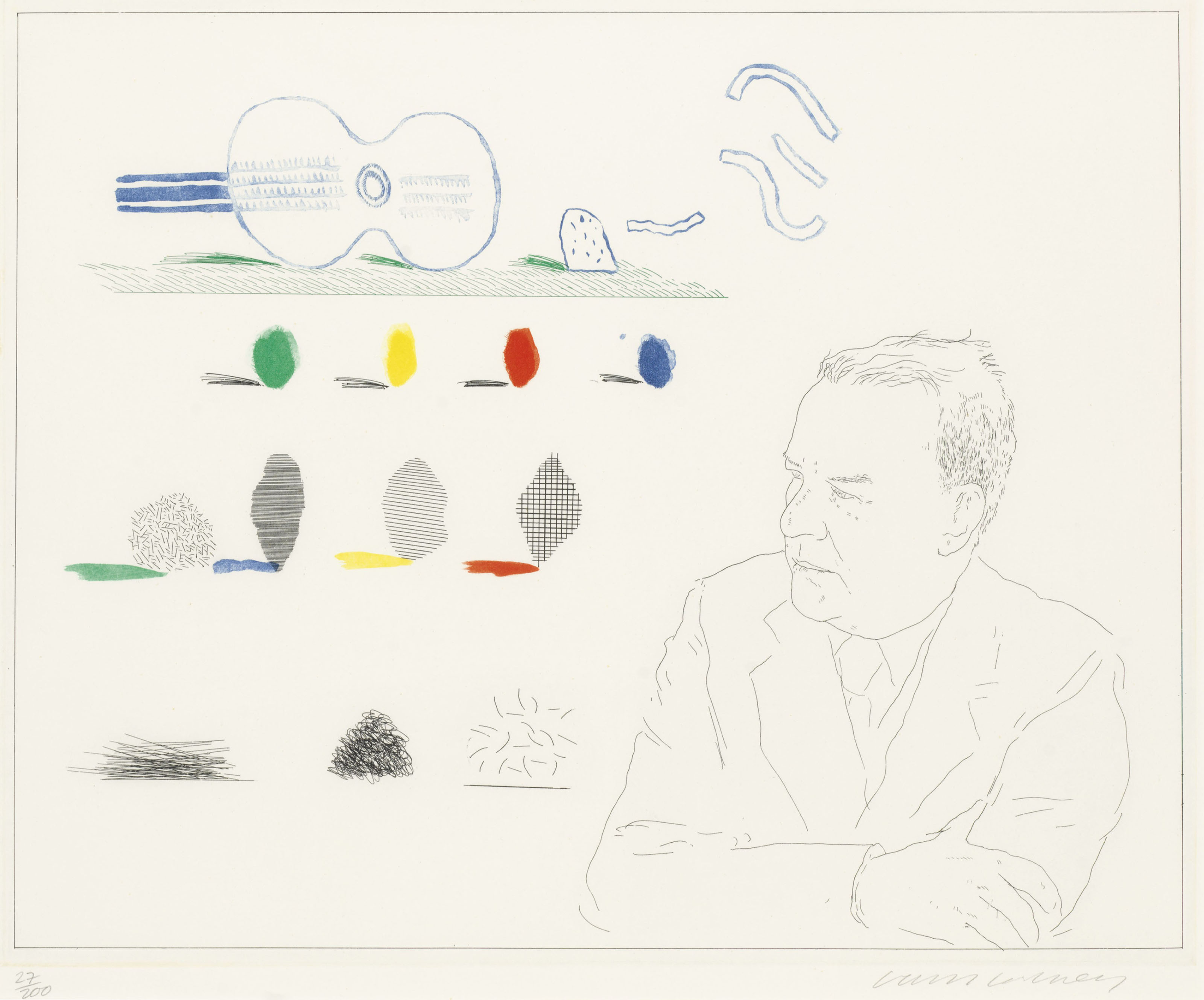DAVID HOCKNEY (B. 1937), The Poet, from The Blue Guitar | Christie’s