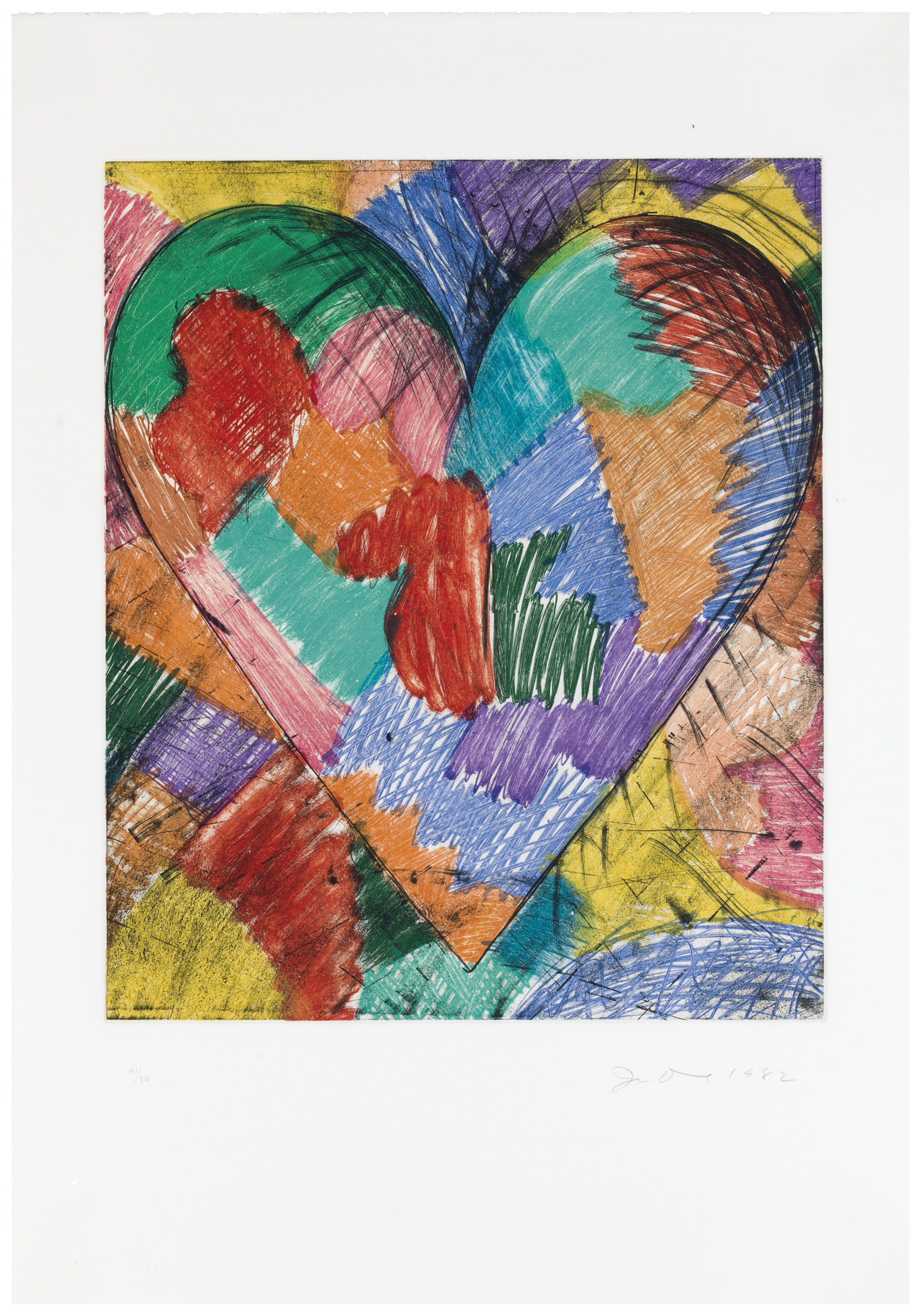 JIM DINE (B. 1935), A Heart Called Paris Spring | Christie's