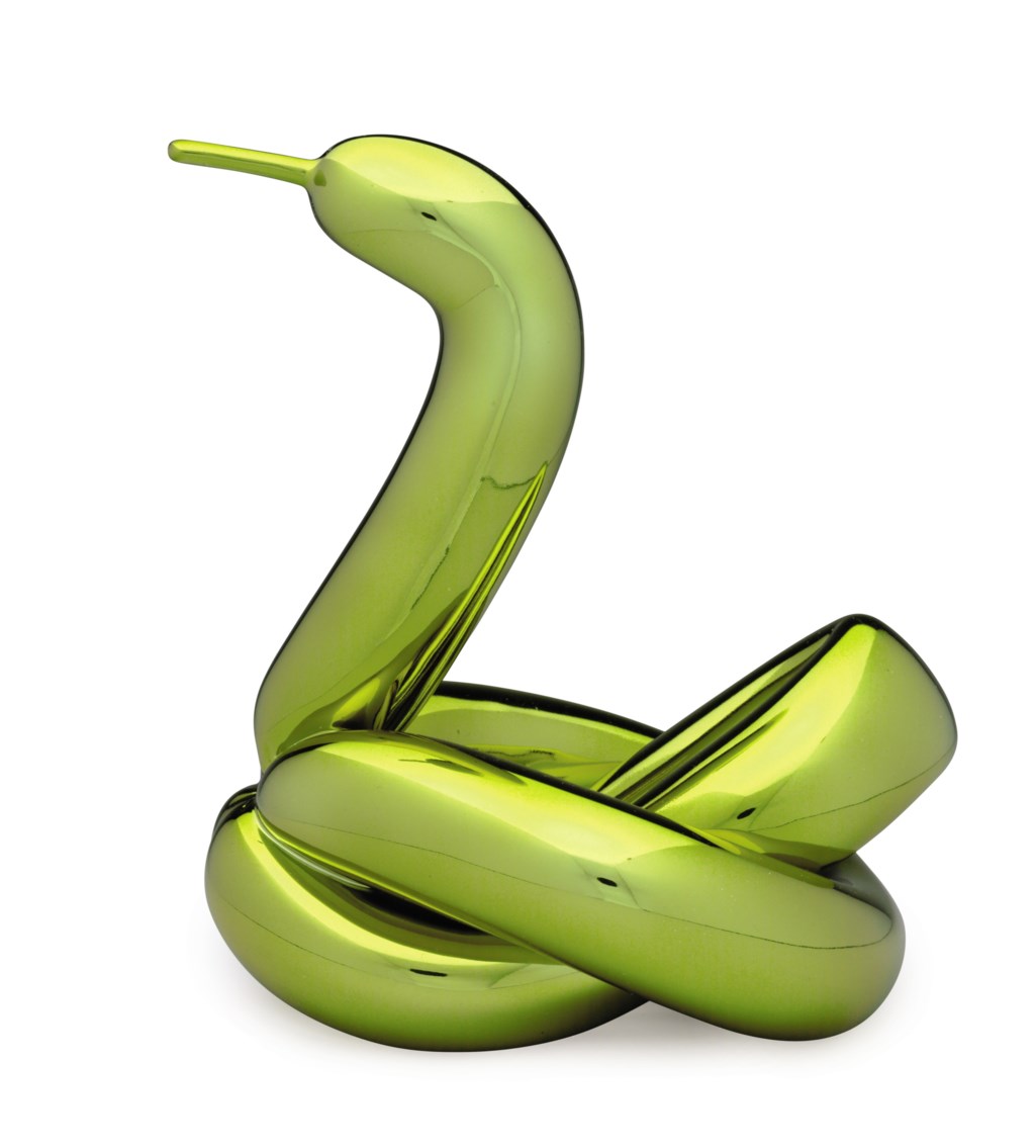 JEFF KOONS (b. 1955), Balloon Swan (Yellow), Balloon Monkey (Blue) and