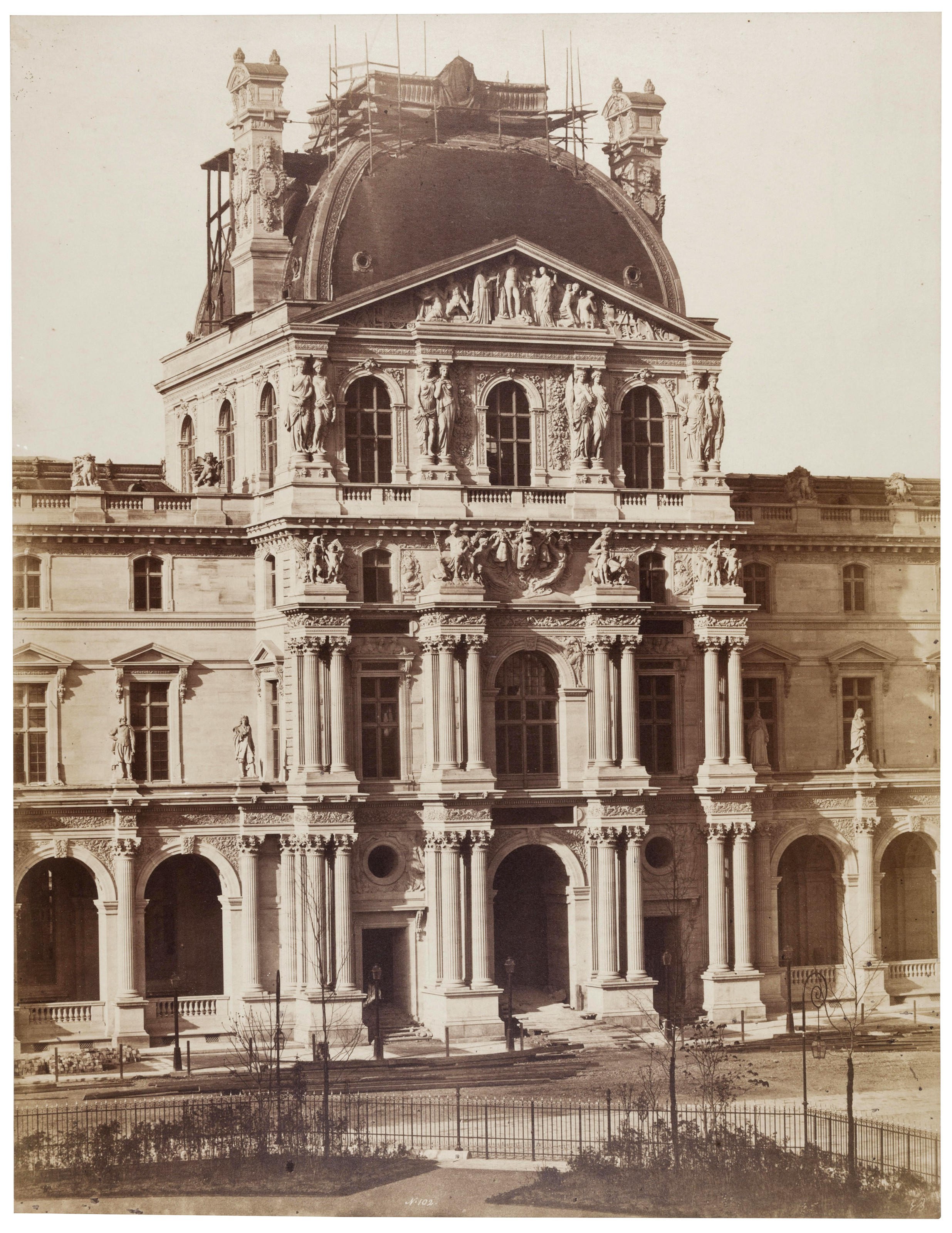 ÉDOUARD–DENIS BALDUS (1813–1889), Pavillon Richelieu, Louvre, 1855