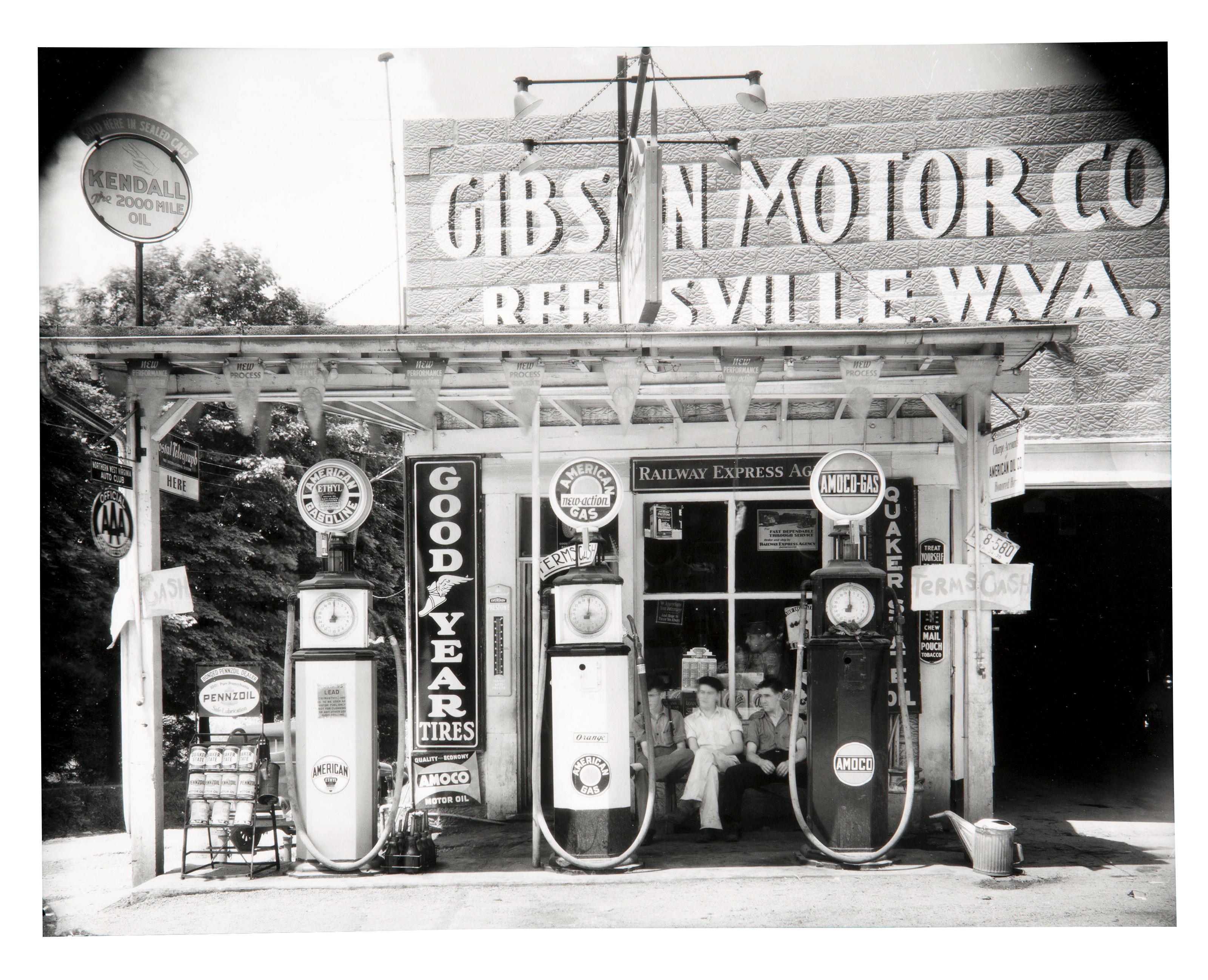 WALKER EVANS (19031975), Gas Station, Reedsville, West Virginia, 1935