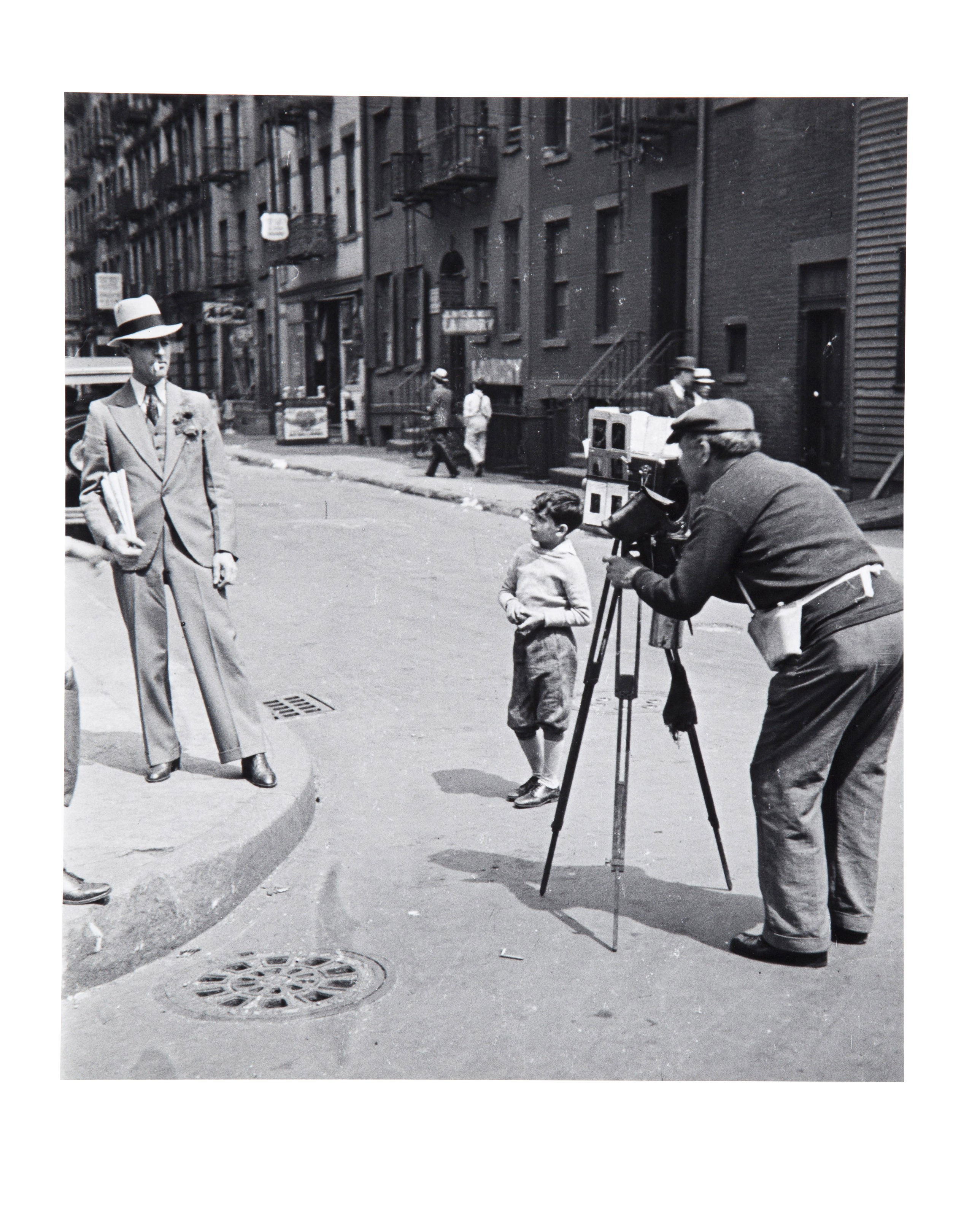WALKER EVANS (19031975), Tintype Photographer on Street Corner, New