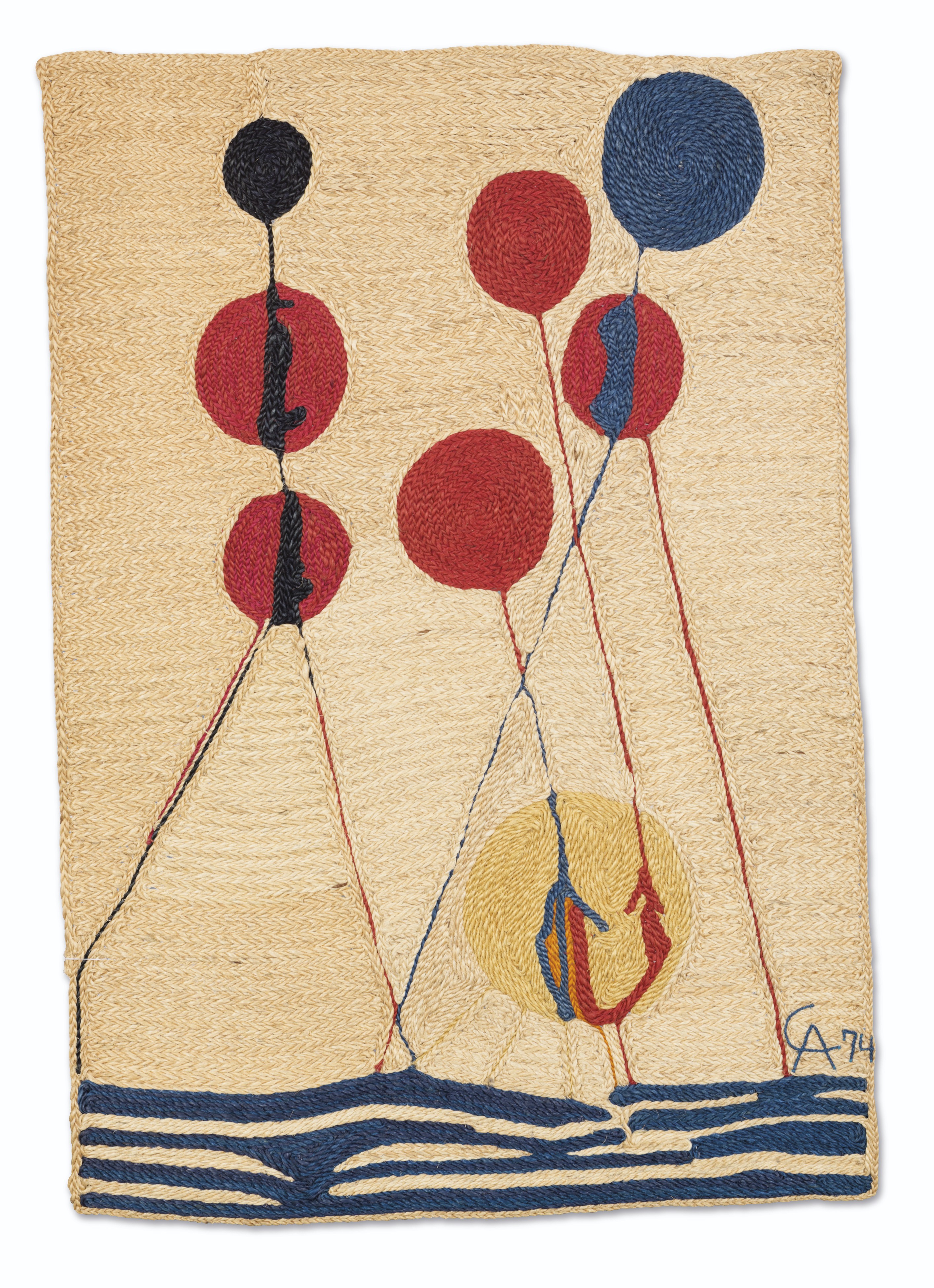 AFTER ALEXANDER CALDER, A 'BALLOONS' TAPESTRY, CIRCA 1974 Christie’s