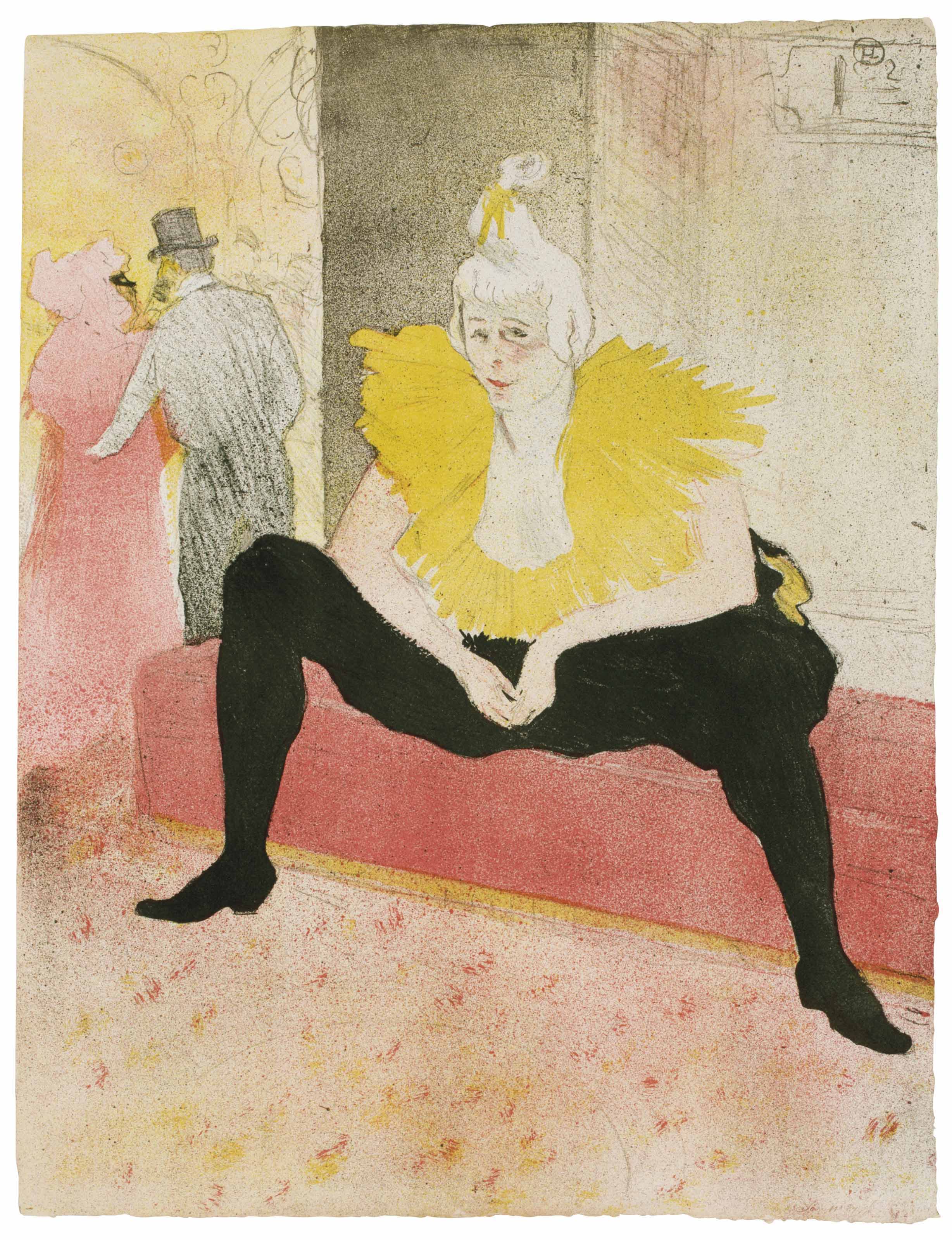 Henri De Toulouse Lautrec 1864 1901 La Clownesse Assise