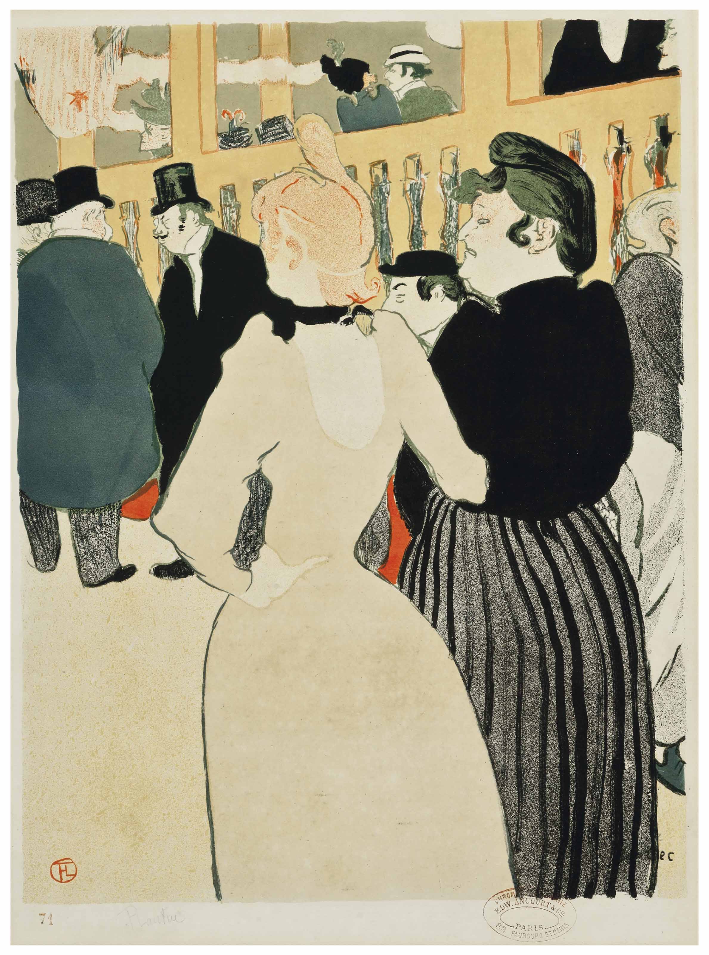 Henri De Toulouse Lautrec 1864 1901 Au Moulin Rouge La Goulue