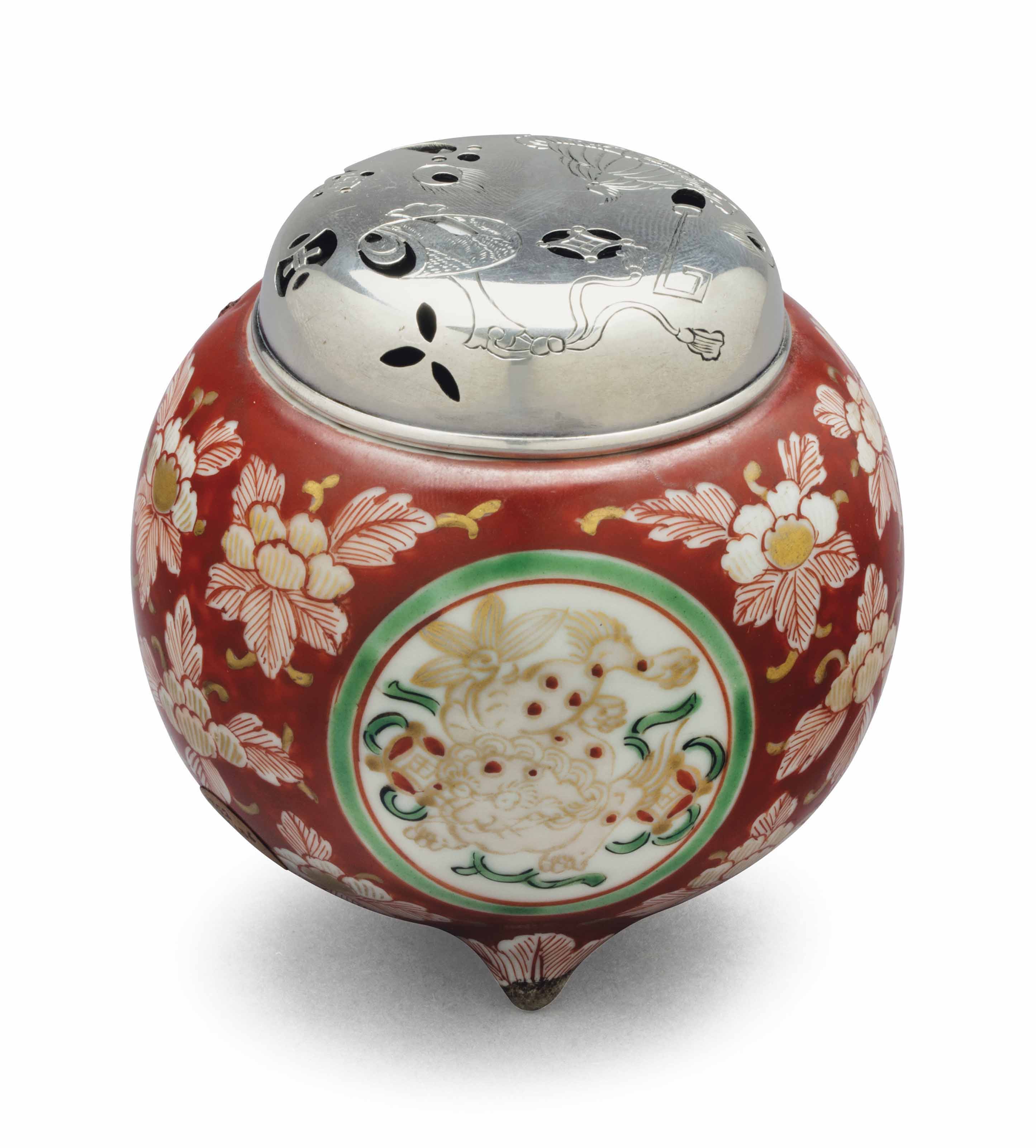 A JAPANESE ROUND INCENSE BURNER , 19TH CENTURY Christie's