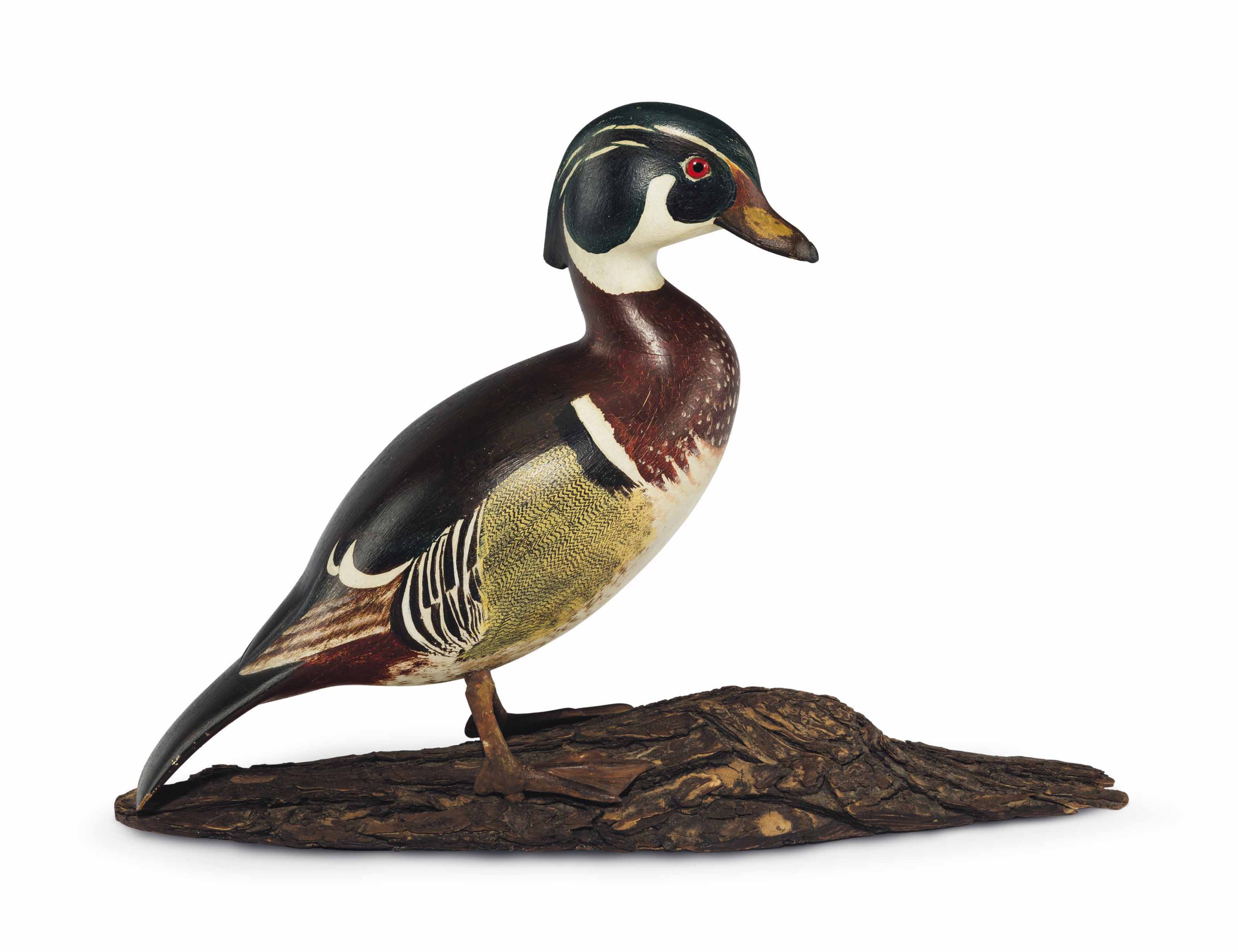 Standing Wood Duck Drake Charles E Shang Wheeler 1872 1949