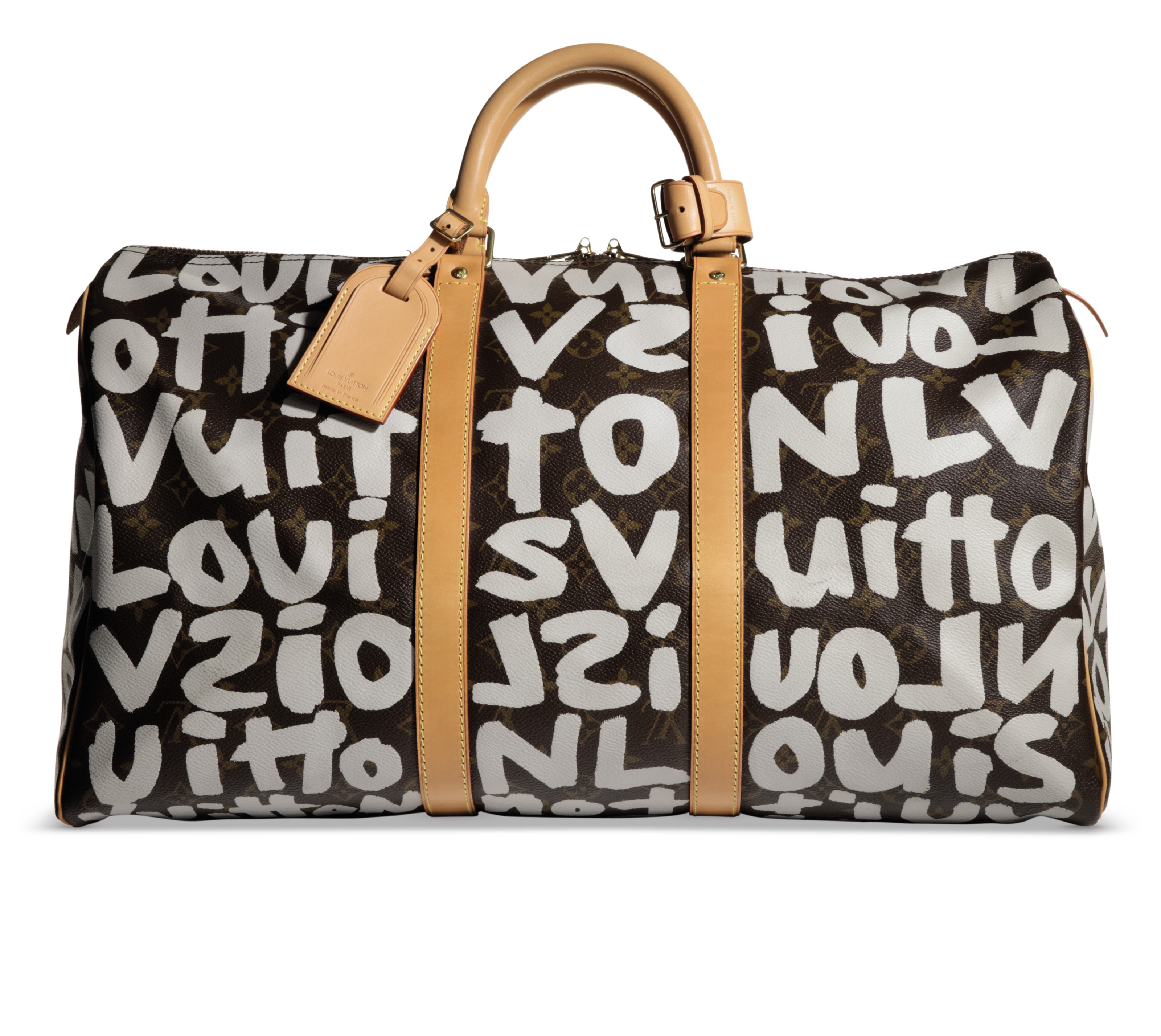 Louis Vuitton Monogram Canvas Limited Edition Graffiti Keepall 50