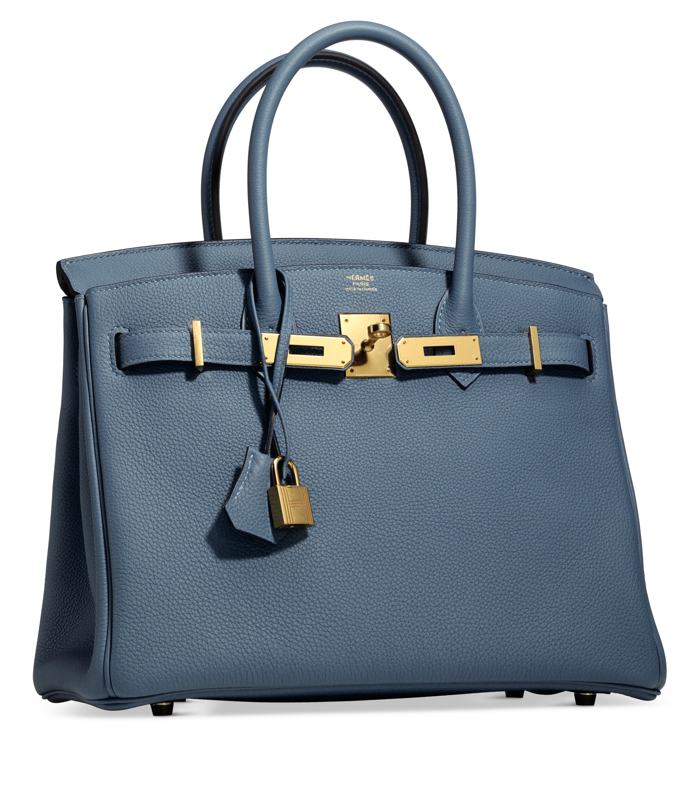 A BLEU AZUR TOGO LEATHER BIRKIN 30 WITH GOLD HARDWARE HERMES 2018 Christie s