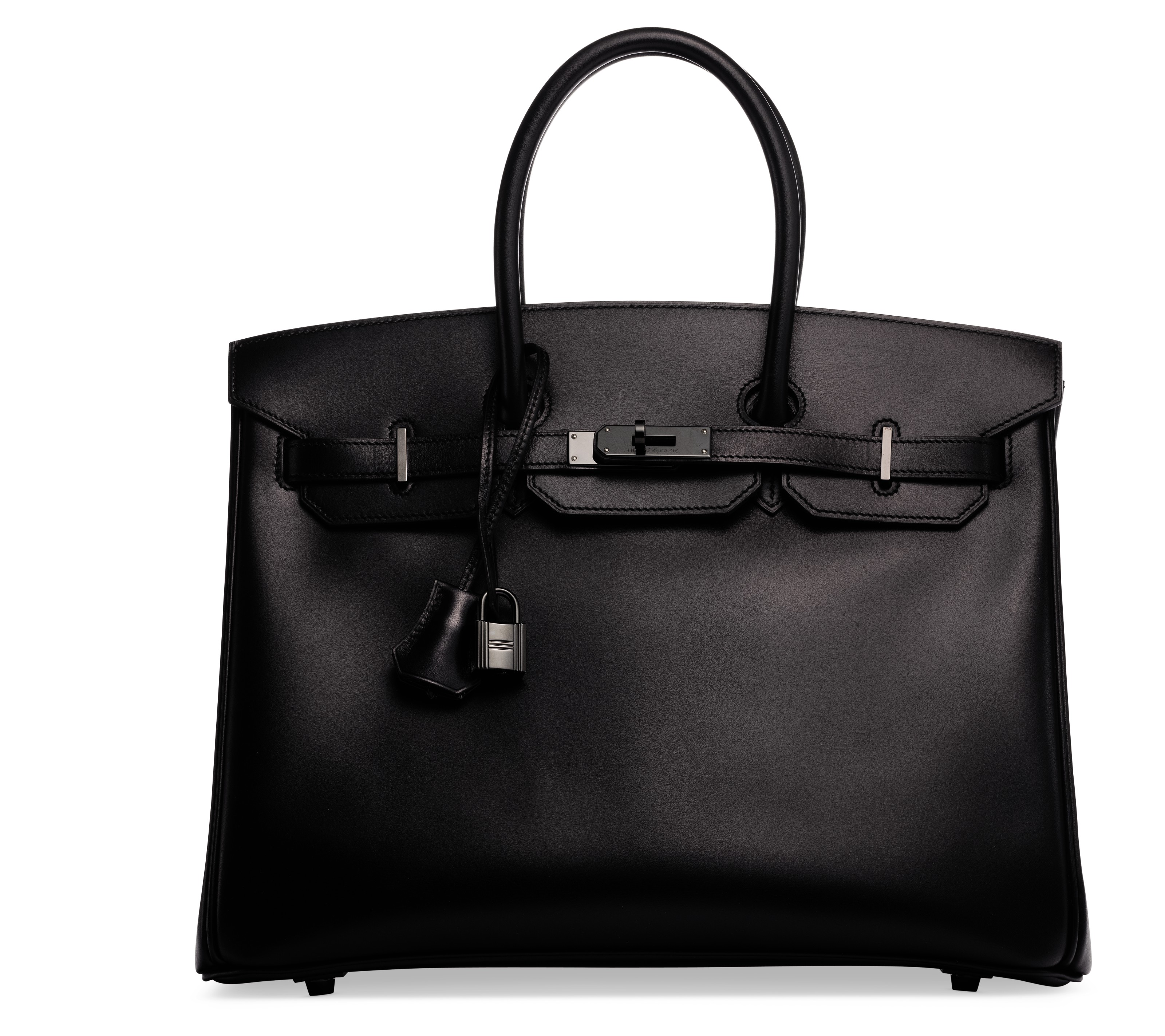 BLACK BIRKIN 35 WITH BLACK HARDWARE