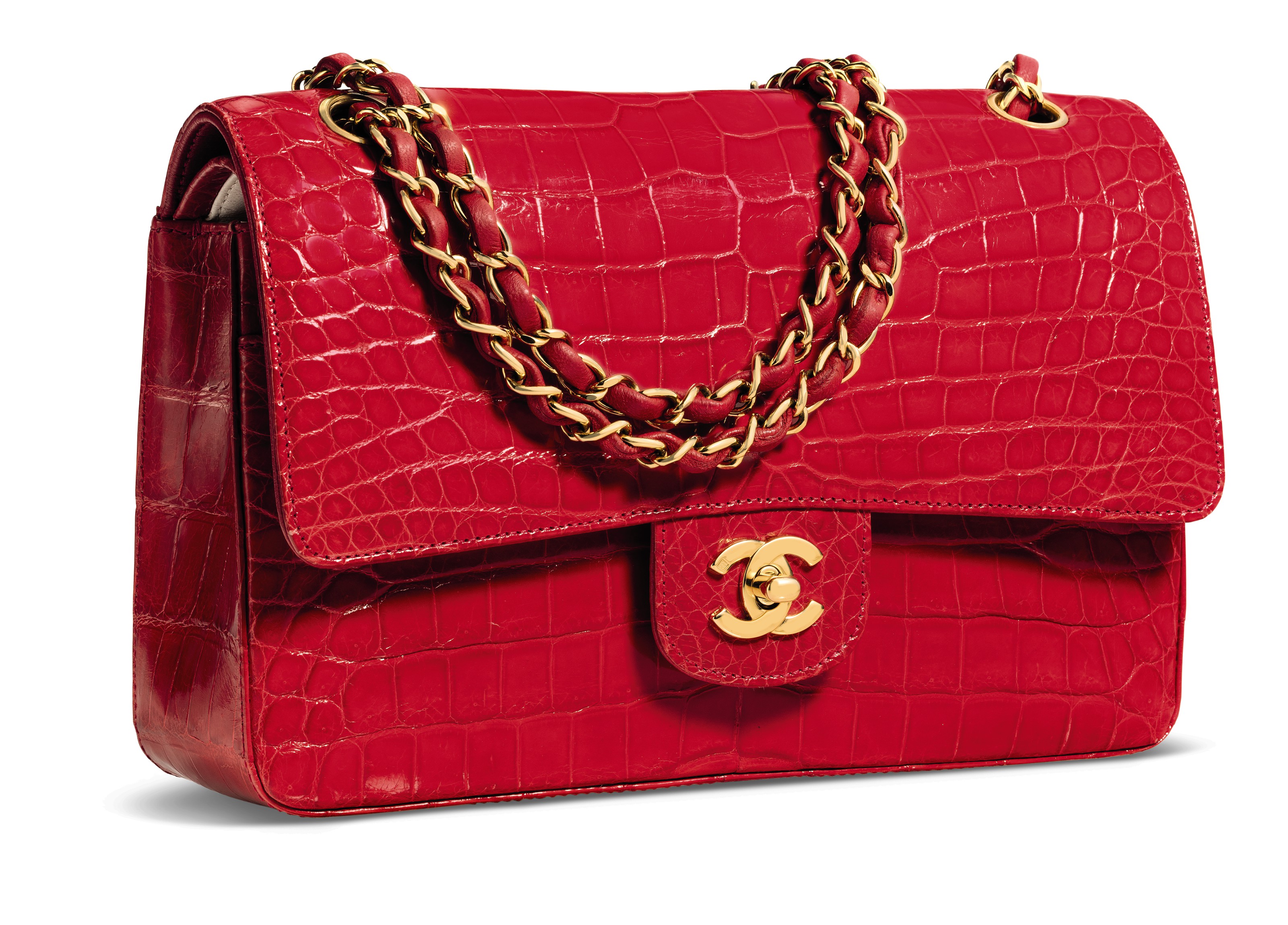 Red crocodile chanel bag Clearance