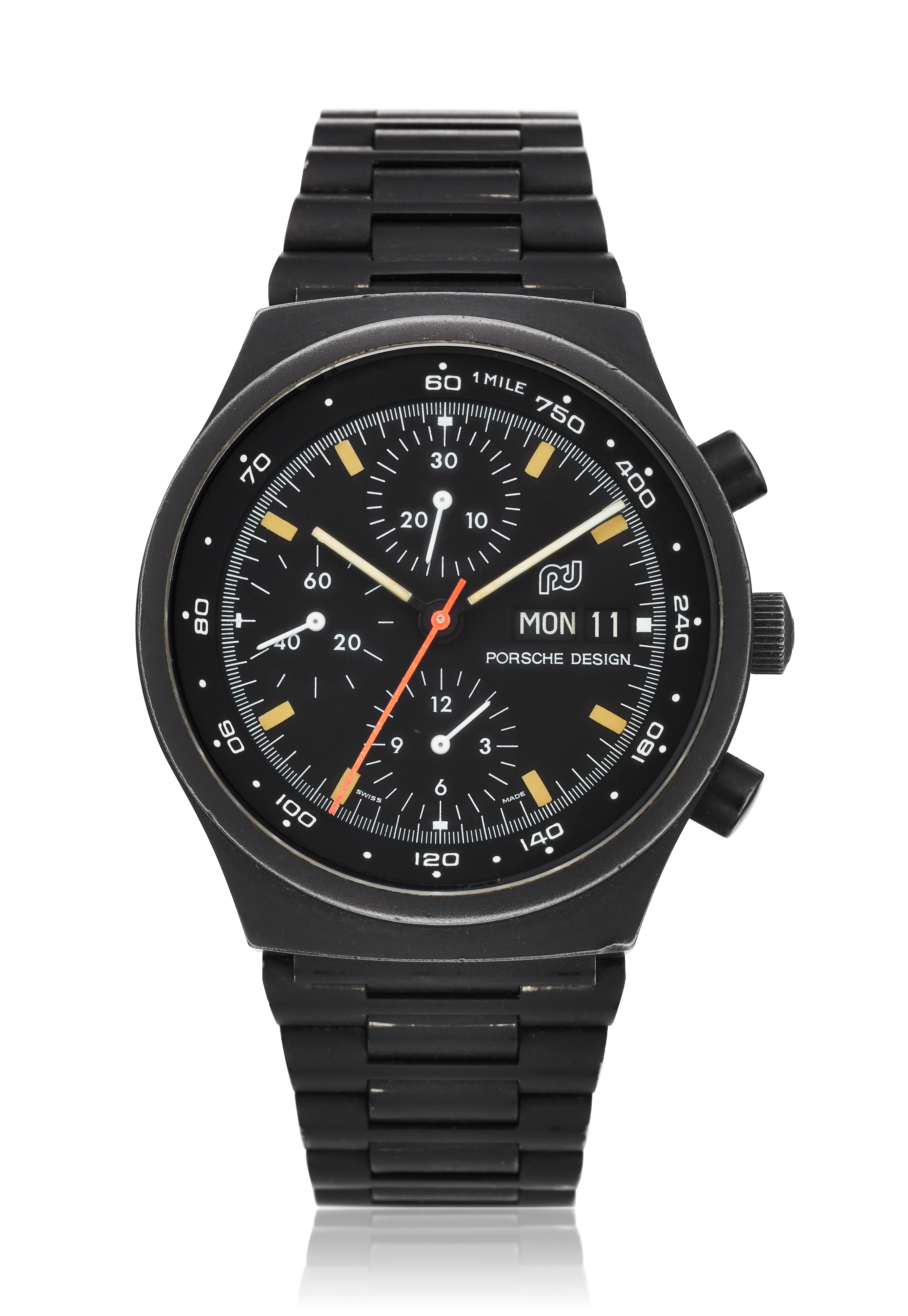 orfina, porsche design chronograph, ref. 7750