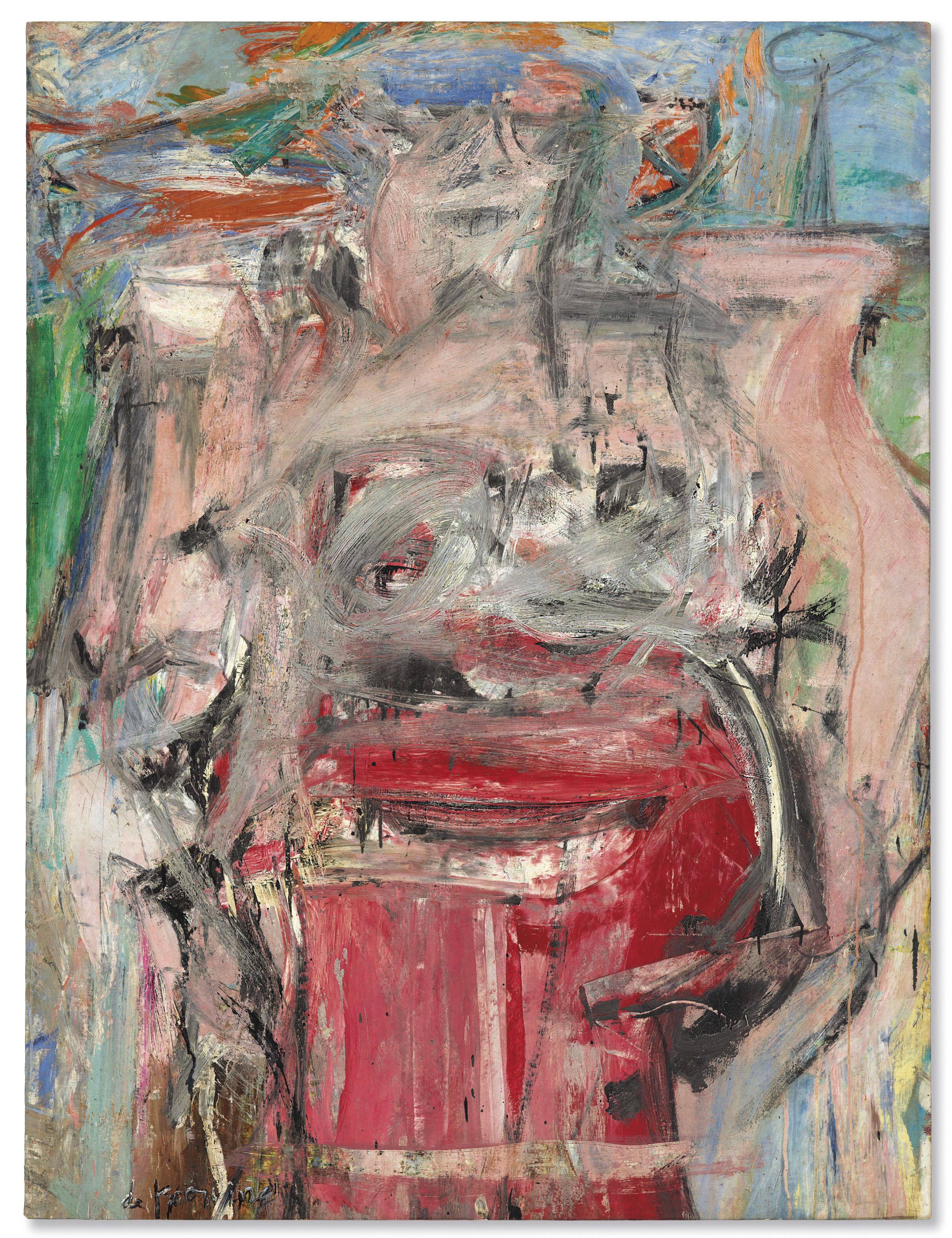 Willem de Kooning (1904-1997), Woman as Landscape, painted in 1954-1955. Sold for $68,937,500 on 13 November 2018 at Christie&rsquo;s in New York