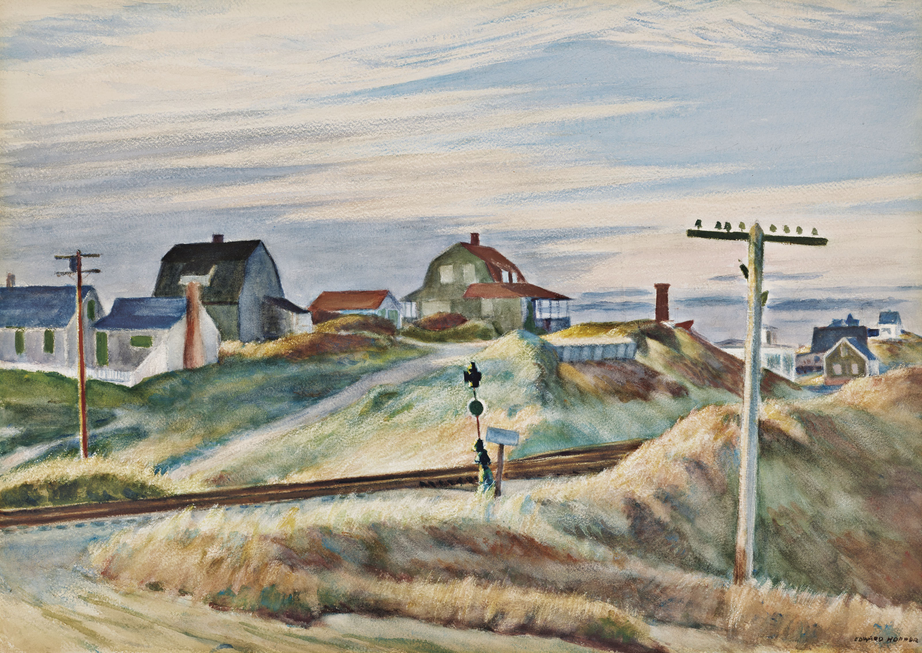 Edward Hopper 1882 1967 Cottages At North Truro 1930s Drawings Watercolors Christie S