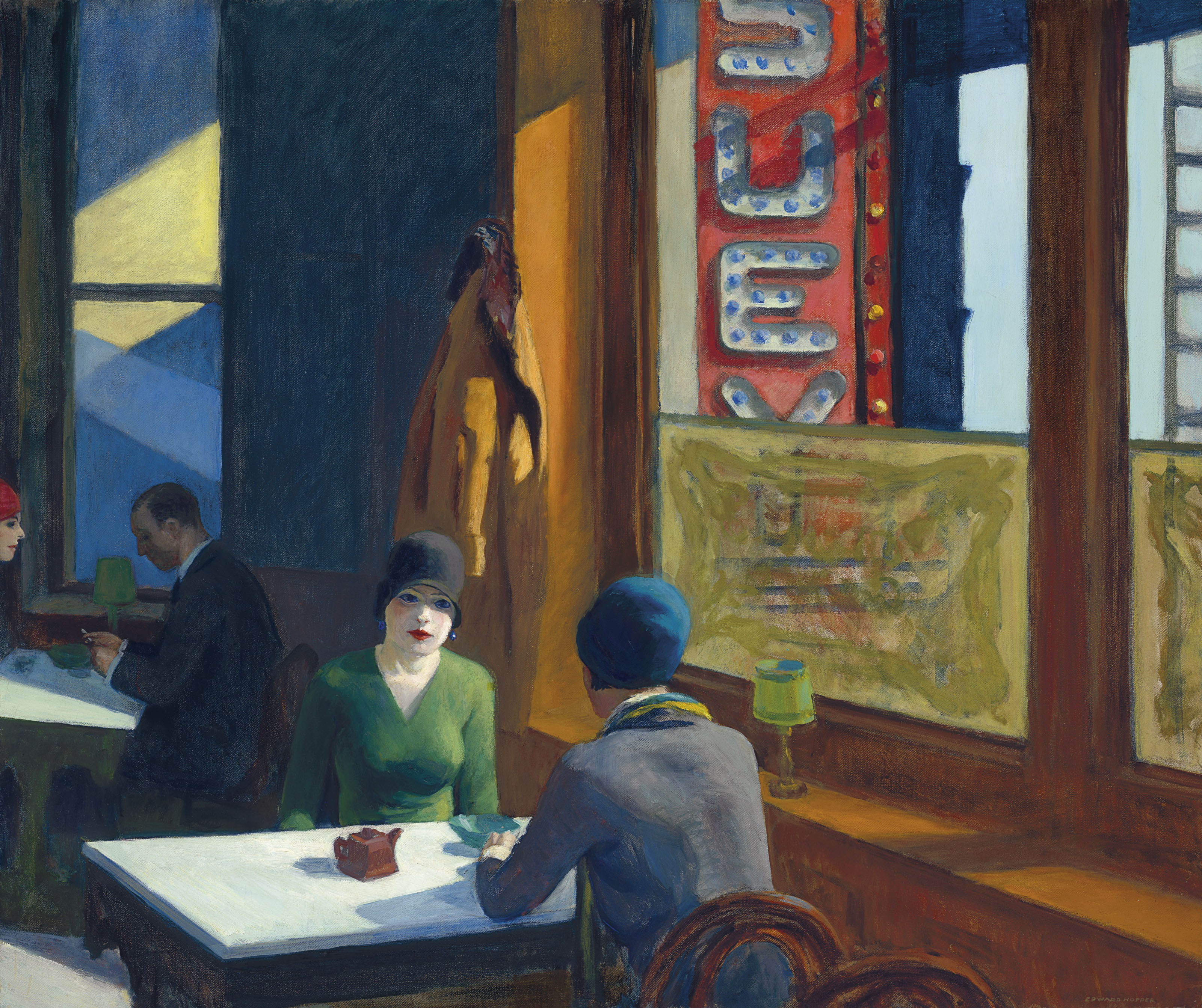 Edward Hopper (1882-1967), Chop Suey, painted in 1929. Sold for $91,875,000 on 13 November 2018 at Christie&rsquo;s in New York