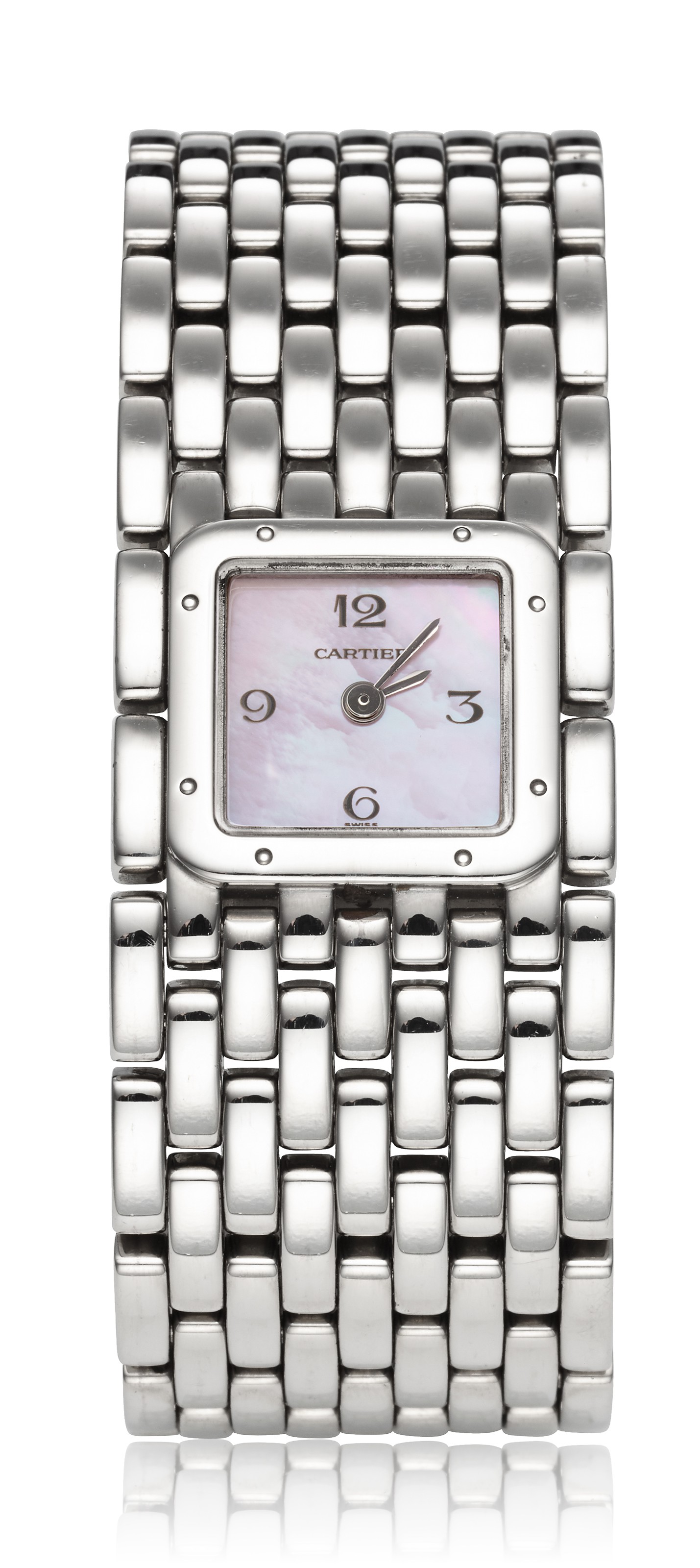 ?? CARTIER PANTHERS RUBIN STAINLESS STEEL WOMEN’S WATCHES Cartier Panther 1320 circa 1998 22mm Steel Quartz Women main image 2