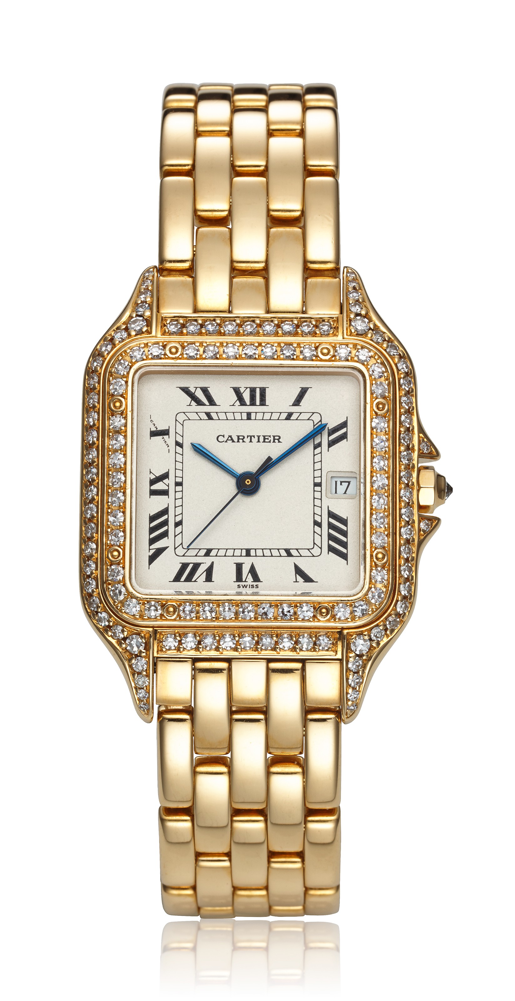 CARTIER, 18K PANTHERE WITH DIAMONDS, REF. 883969, Christie’s