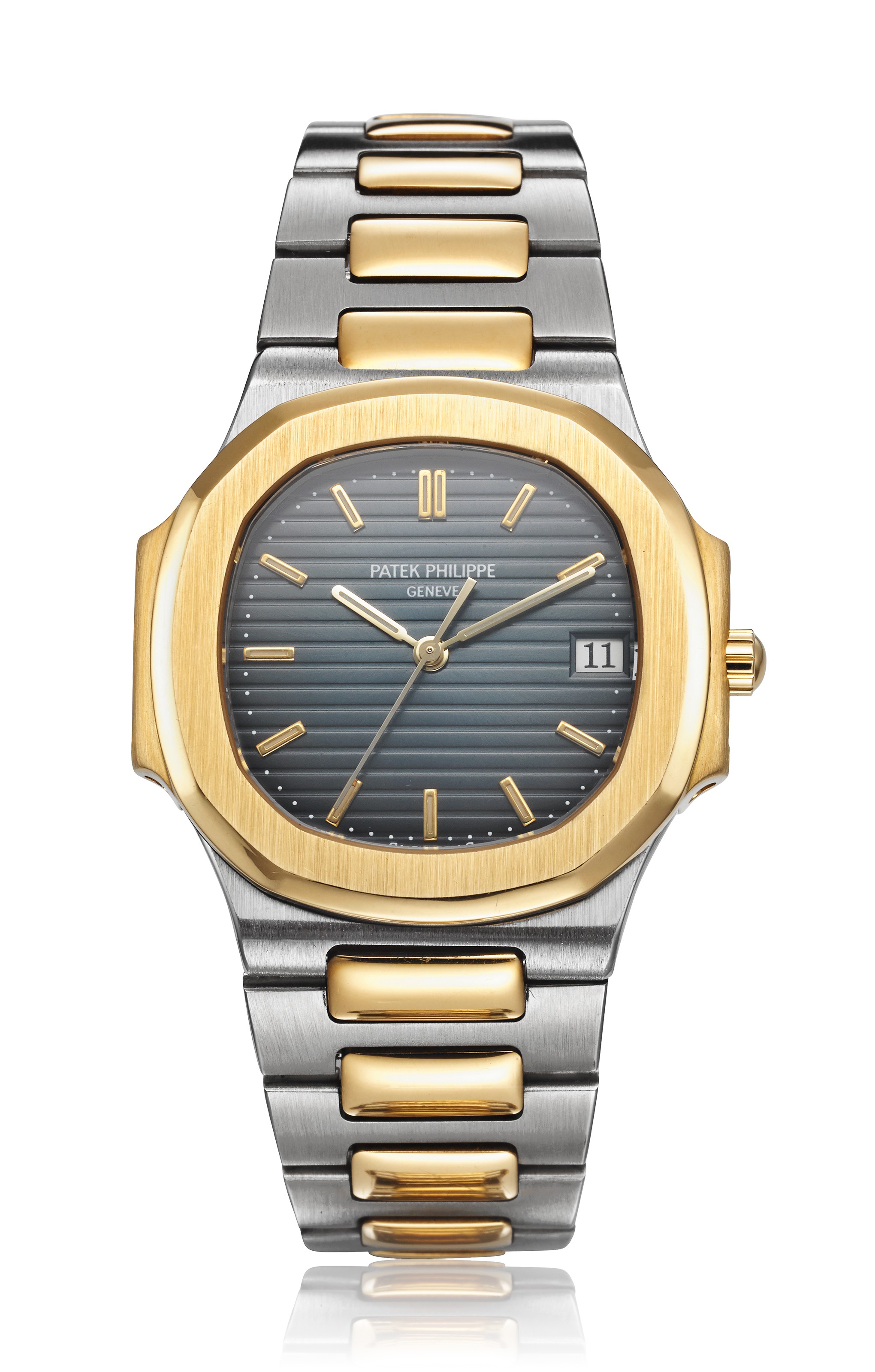 PATEK PHILIPPE LADIES TWO TONE NAUTILUS REF. 3900 001 Christie s