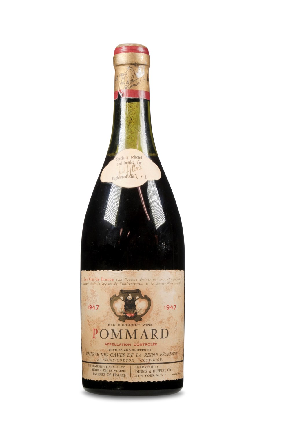 Reine Pèdauque, Pommard Reserve des Caves 1947, Côte de Beaune Christie’s
