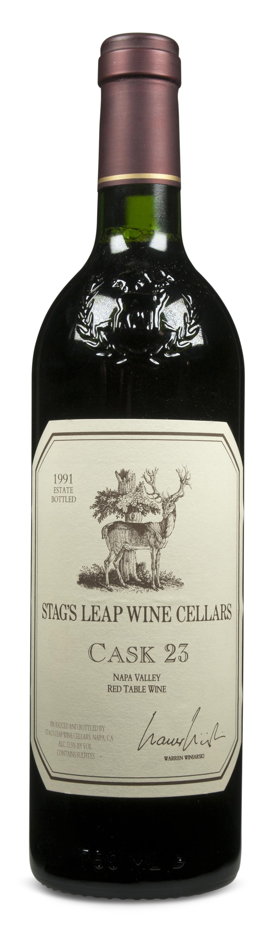 Stag's Leap Wine Cellars Cask 23 Sauvignon 1985, 1987, and