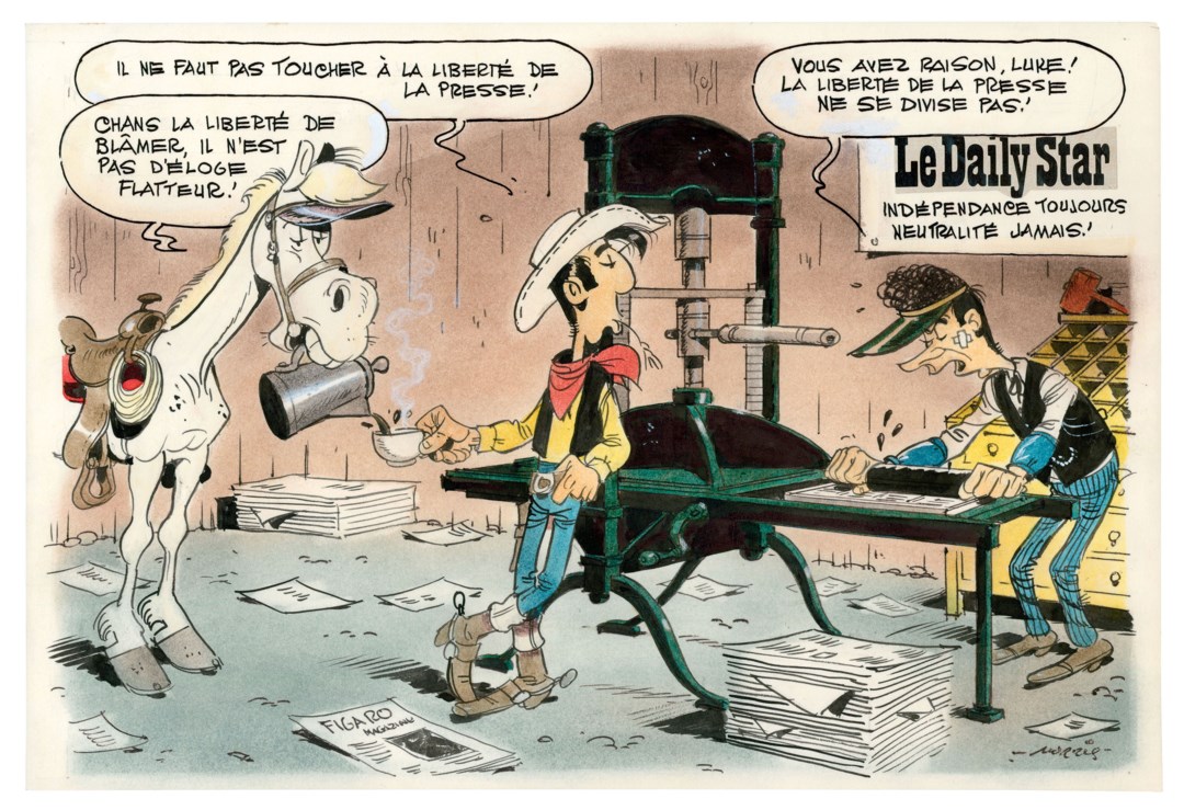 Lucky Luke Original Art For Sale Comicarttracker