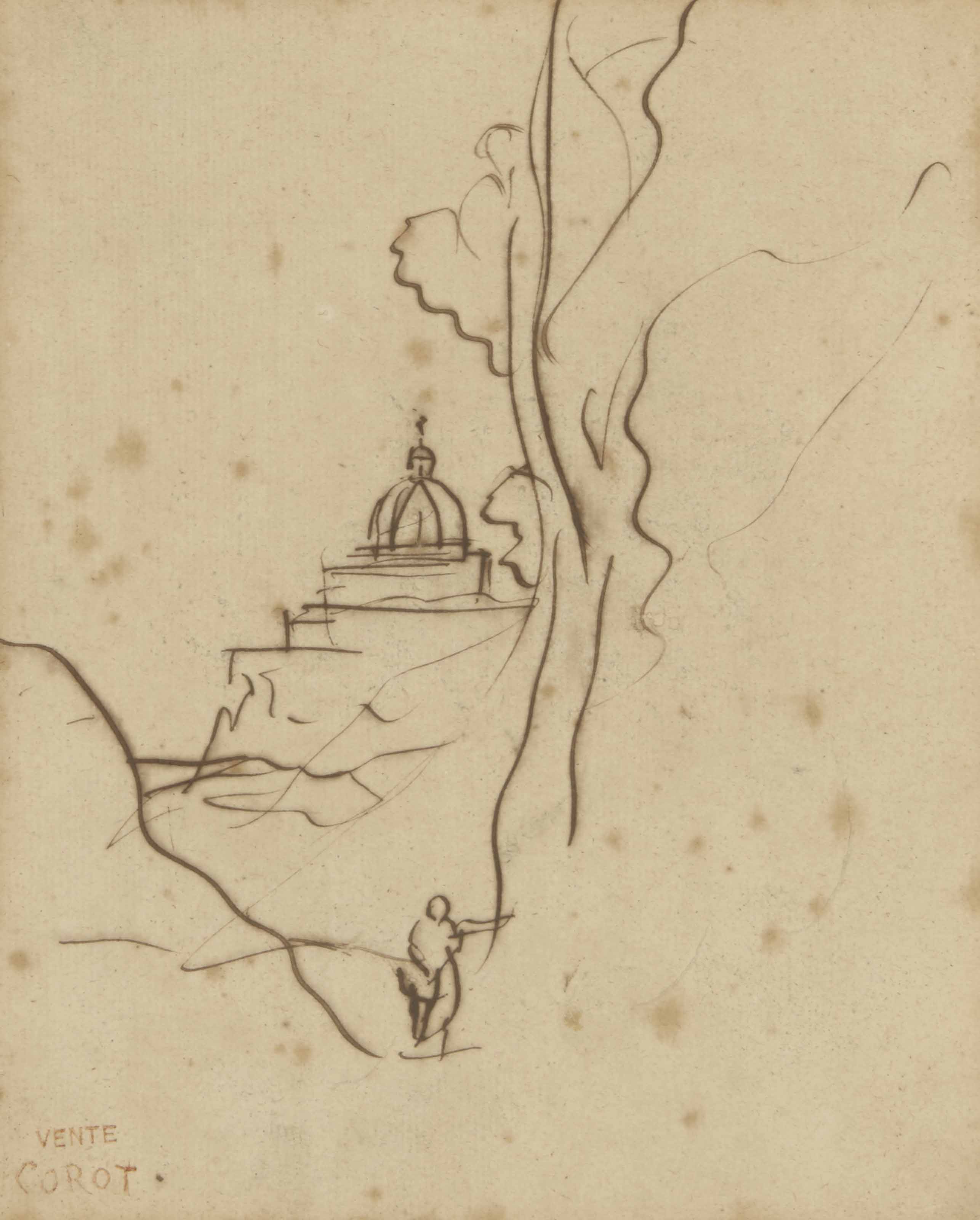 Jean Baptiste Camille Corot Paris 1796 1875 Paysage D Italie