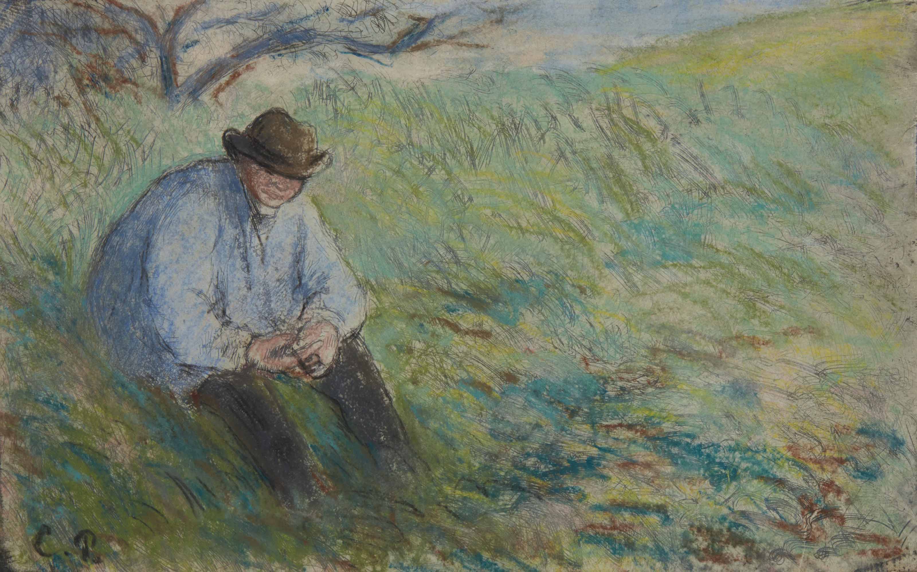 Le Père Melon assis