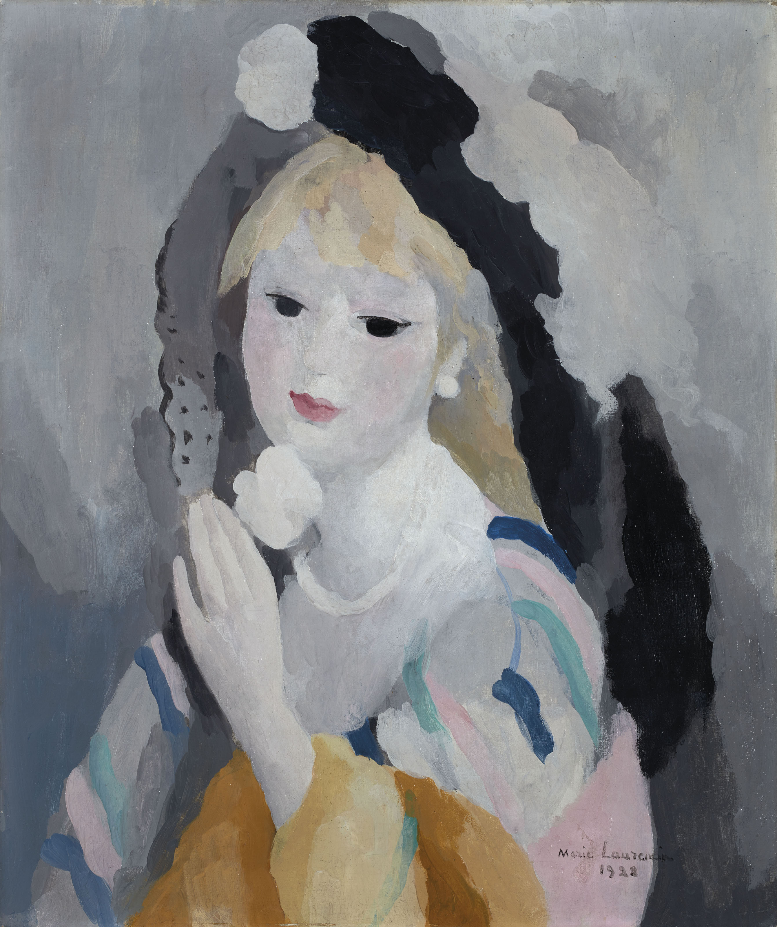 Marie Laurencin (18831956) , Femme à la rose blanche
