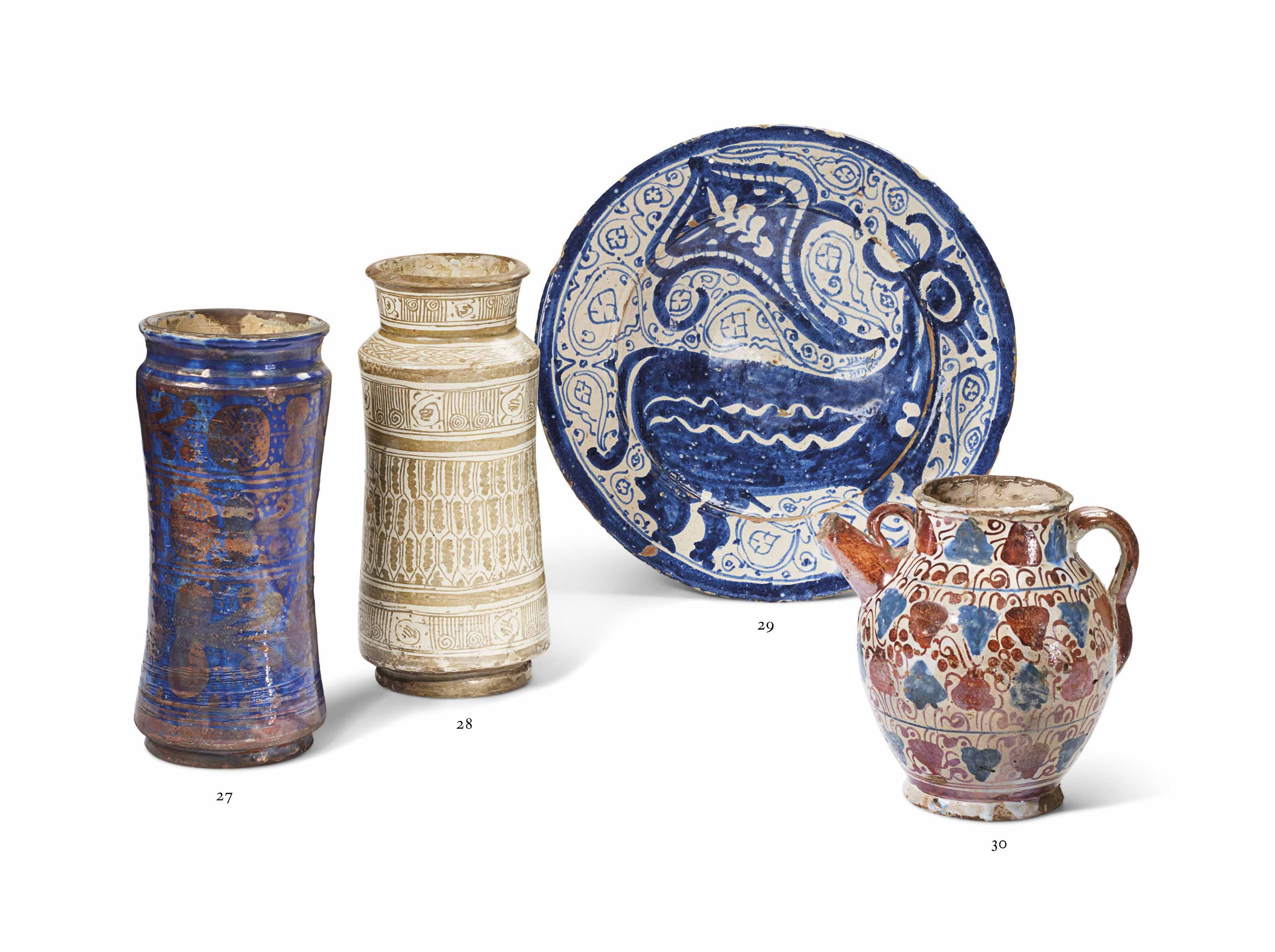 Plat En Faience Espagnole De Fin Du Xve Debut Du Xvie Siecle