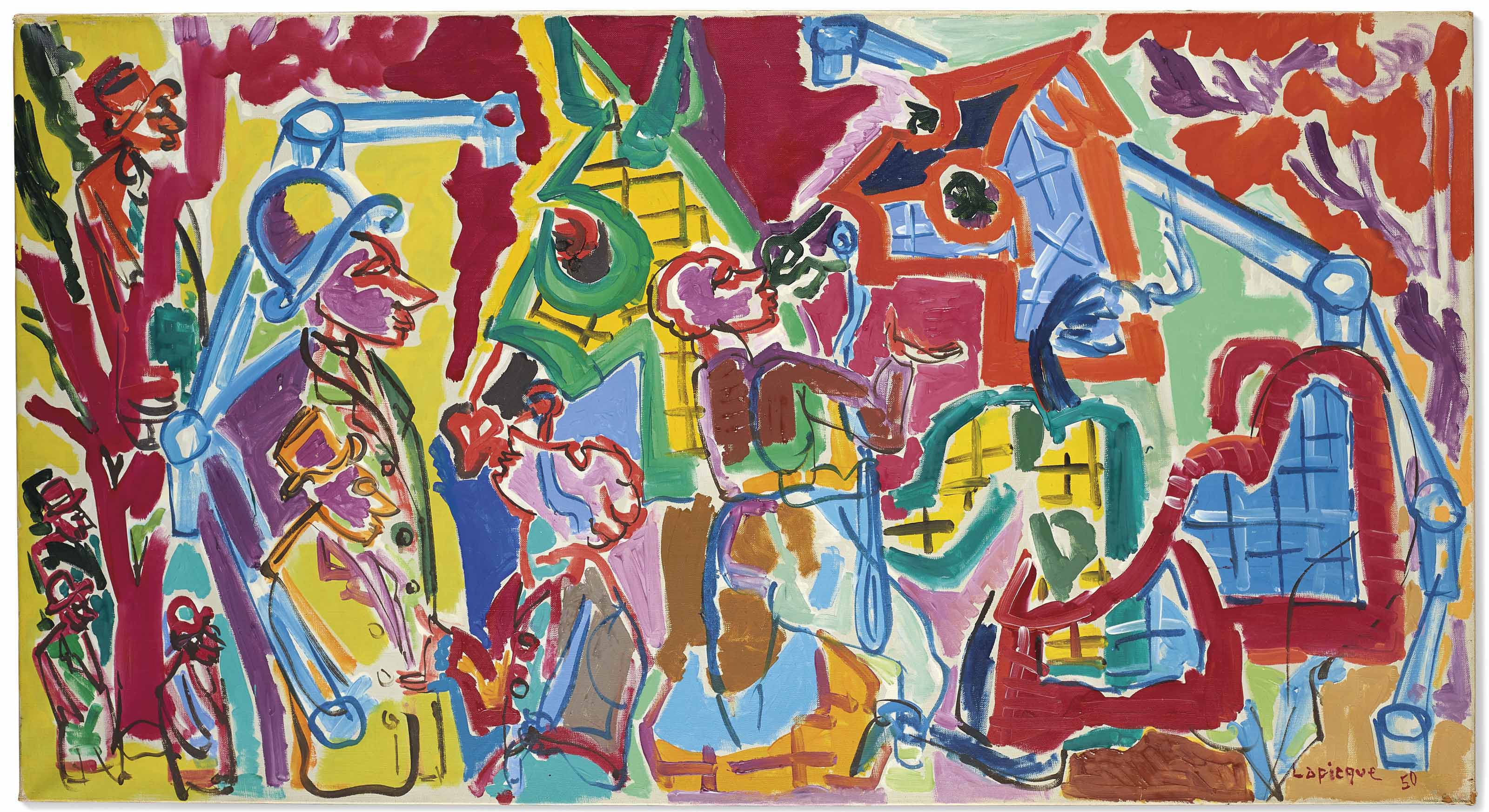 Charles Lapicque 1898 1988 Au Paddock 1950s Paintings Christie S