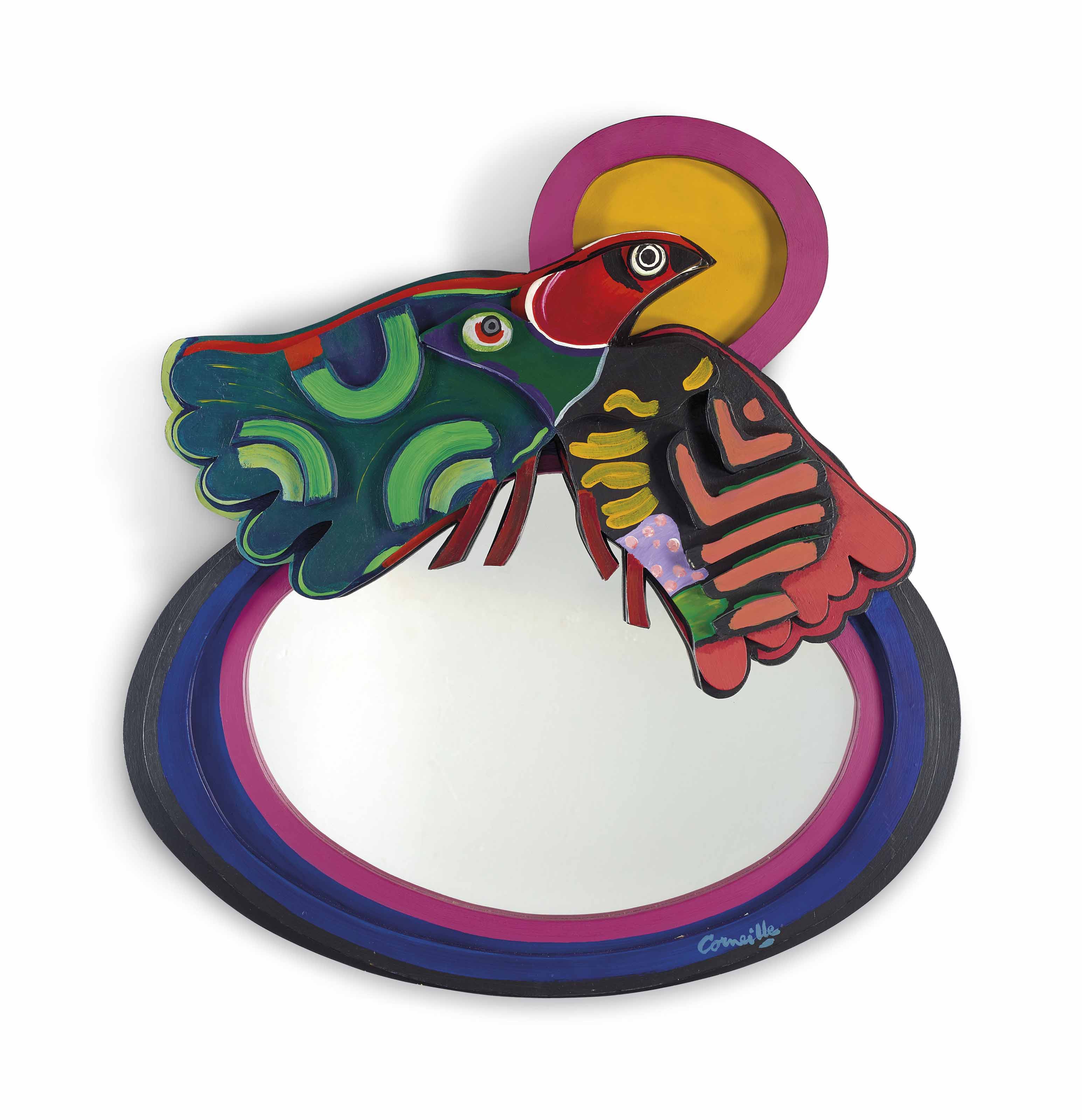 Corneille 1922 2010 Miroir Oiseau 20th Century